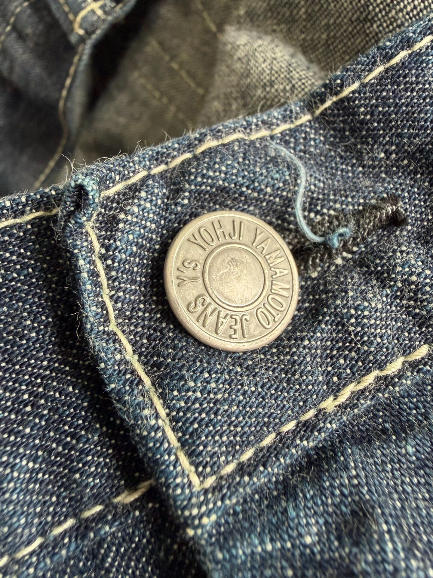Y's Yohji Yamamoto Loose Denim Jeans — label