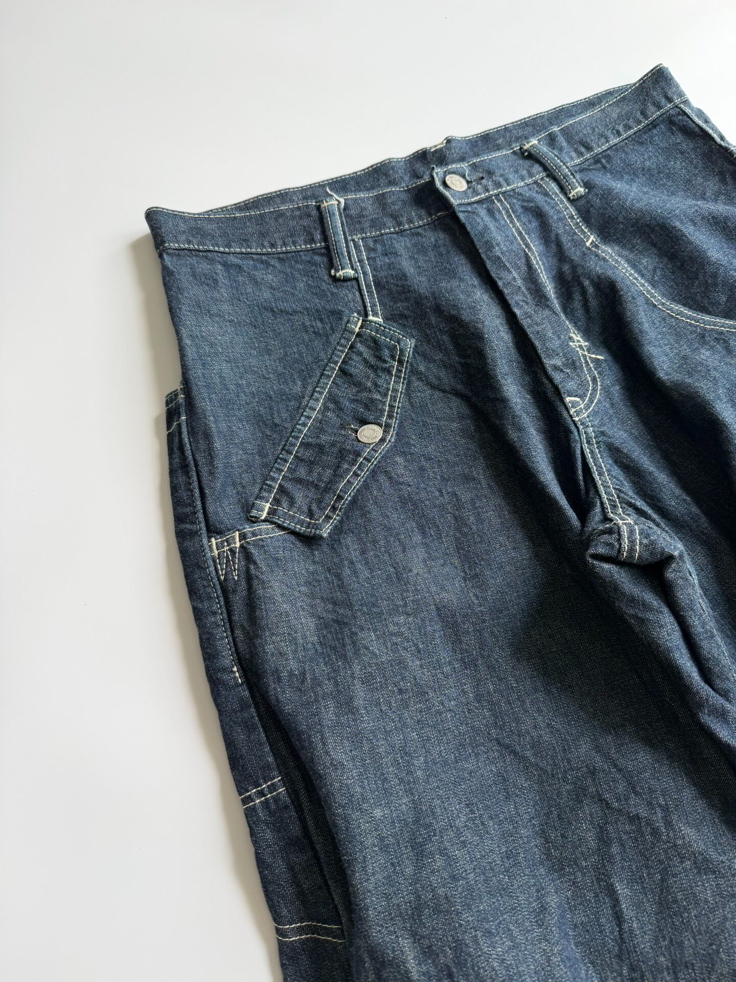 Y's Yohji Yamamoto Loose Denim Jeans — back