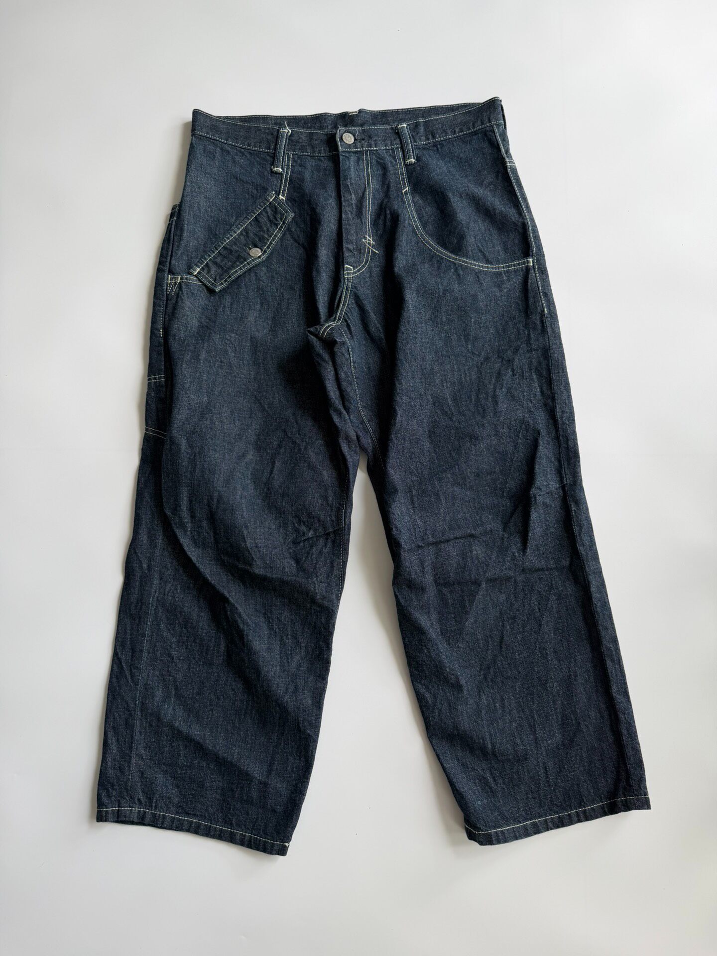 Y's Yohji Yamamoto Loose Denim Jeans — front