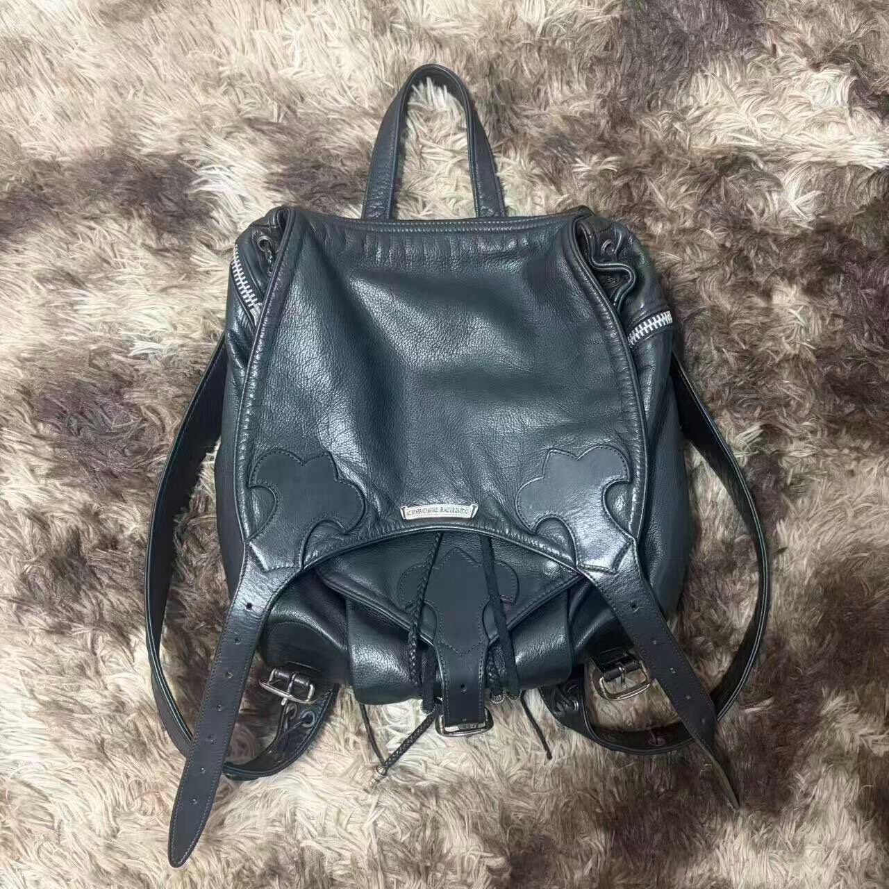 Chrome Hearts Scout Flower Flame Backpack