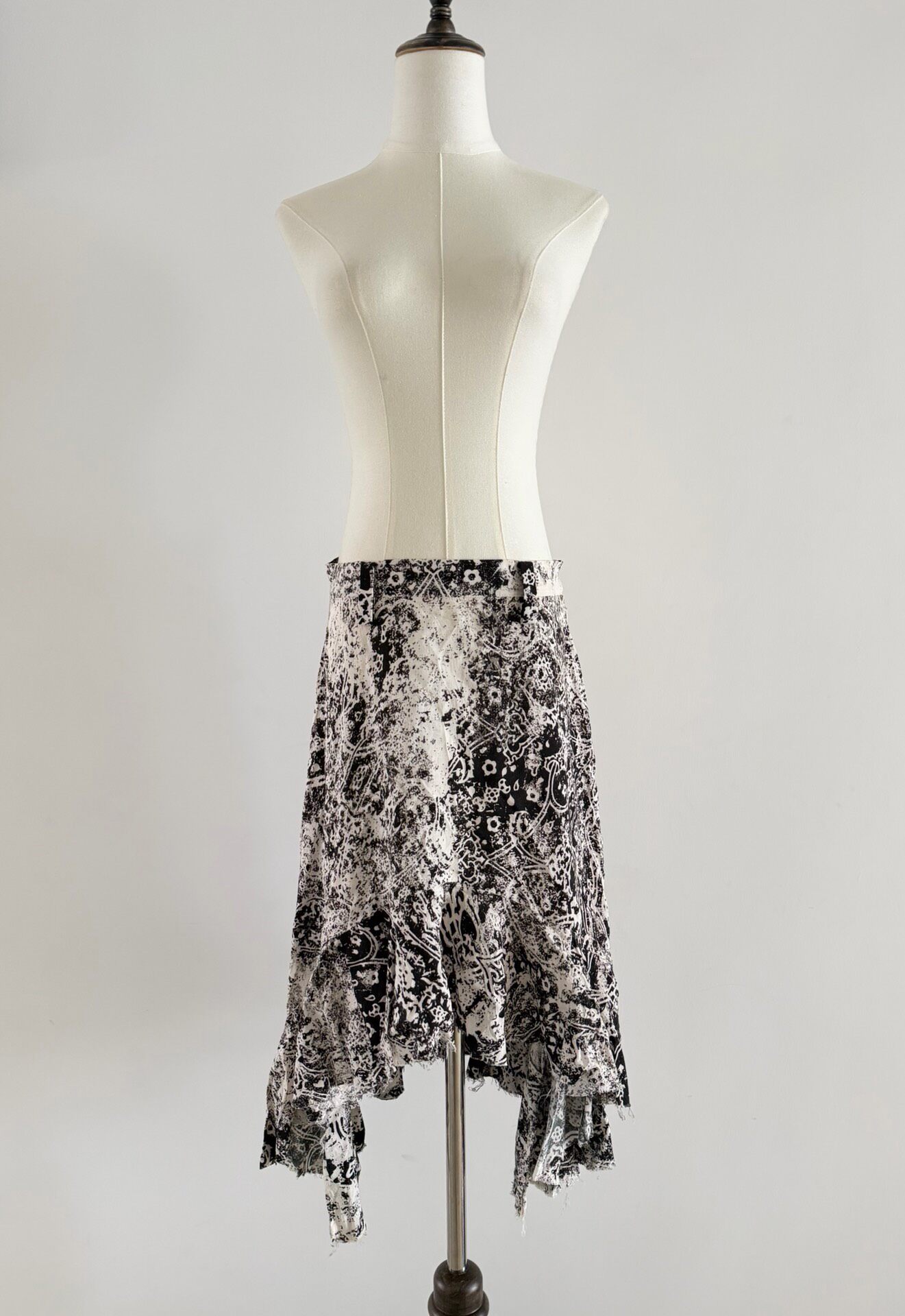 Y's Yohji Yamamoto Irregular Midi Skirt — front