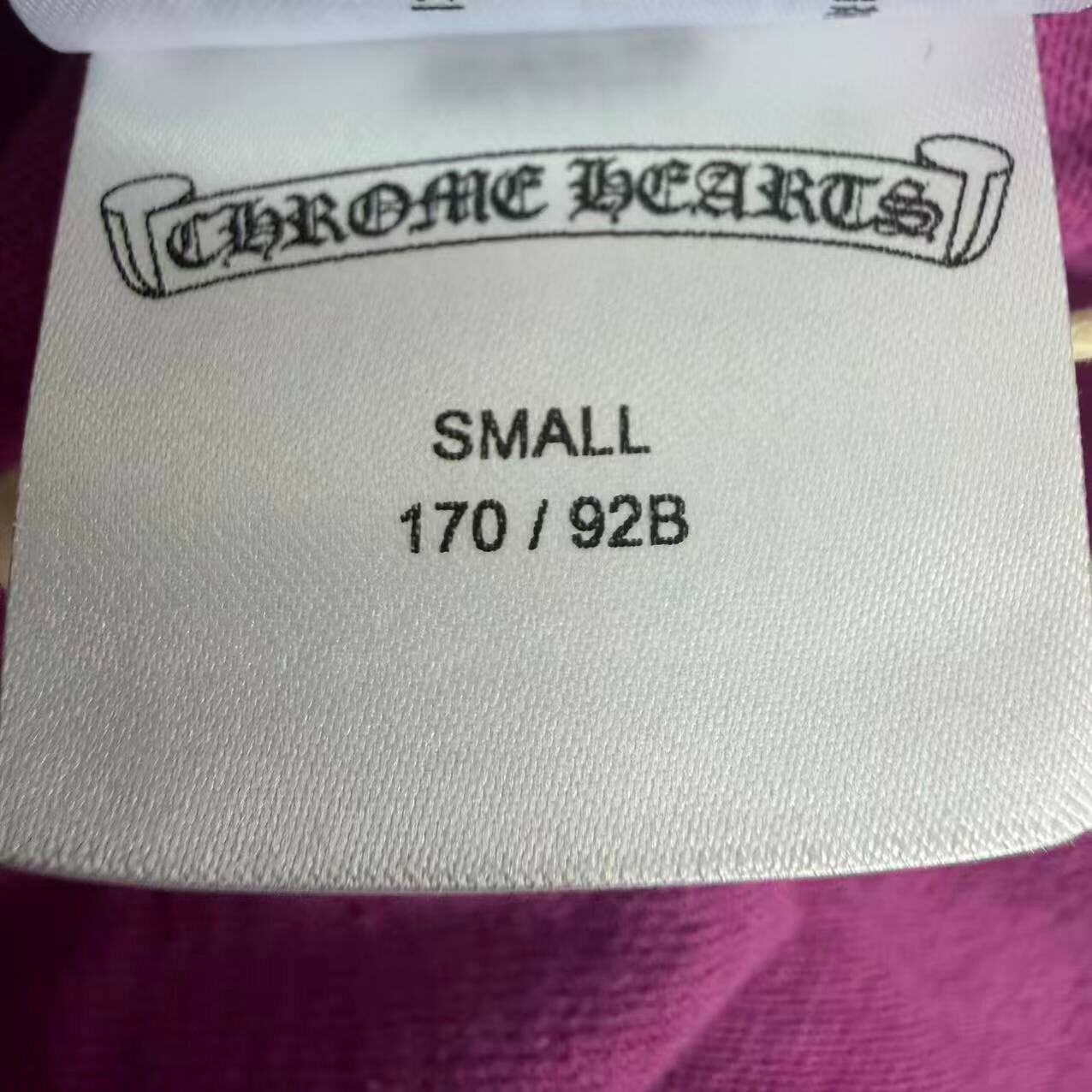 Chrome Hearts Matty Boy Purple Long Sleeve Tee — label
