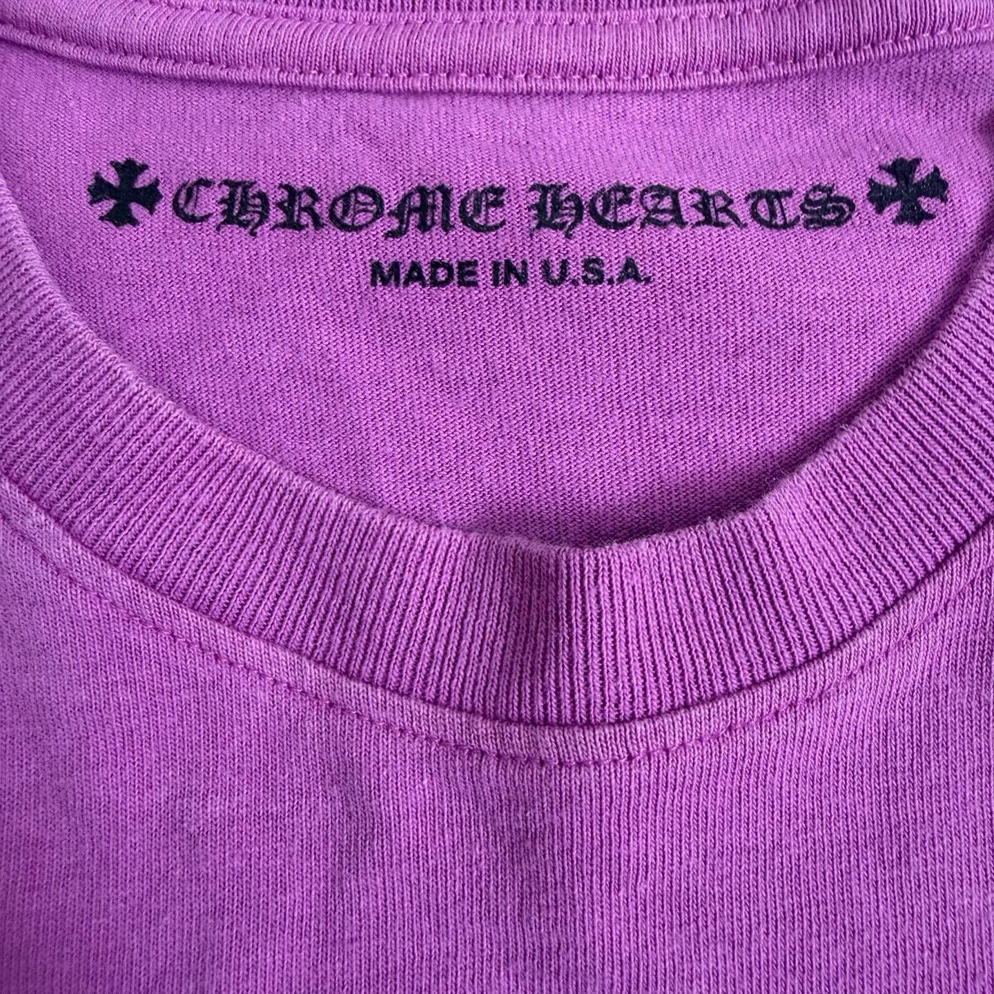 Chrome Hearts Matty Boy Purple Long Sleeve Tee — detail