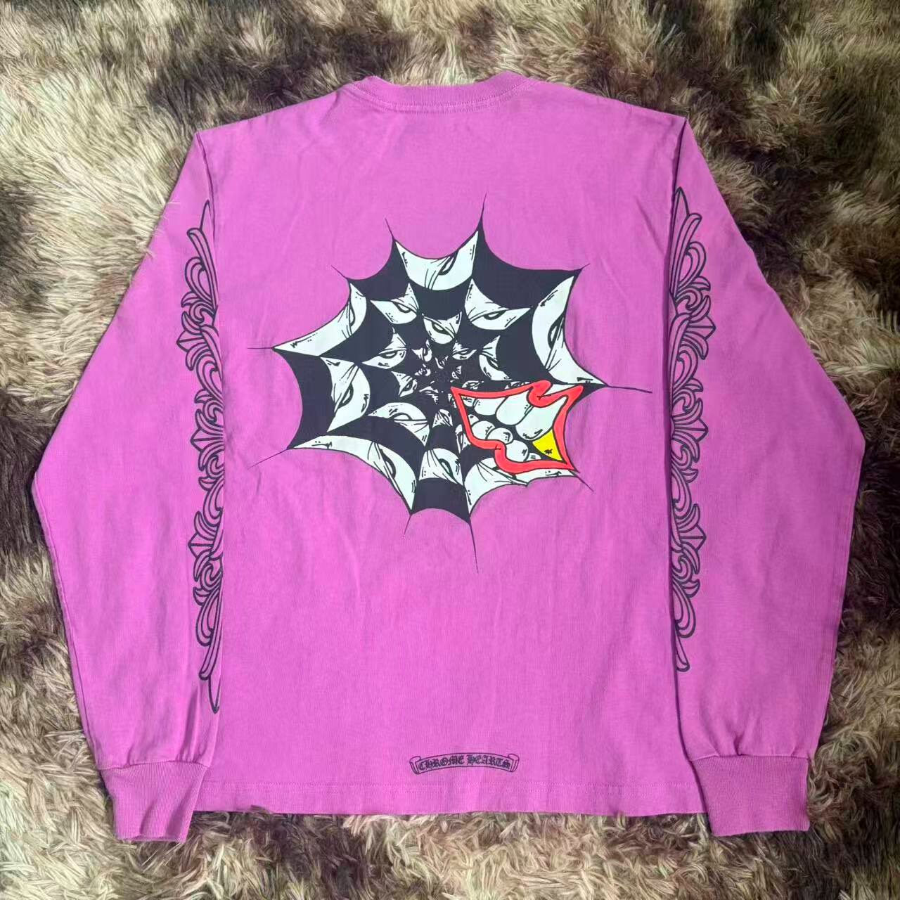 Chrome Hearts Matty Boy Purple Long Sleeve Tee — front