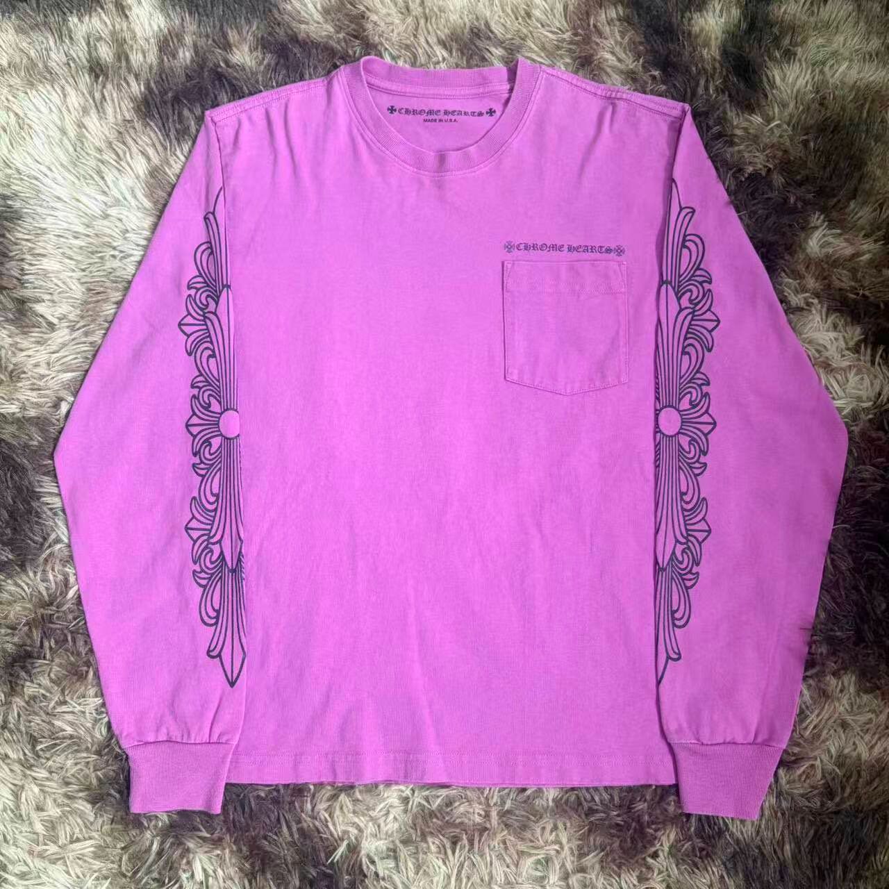 Chrome Hearts Matty Boy Purple Long Sleeve Tee