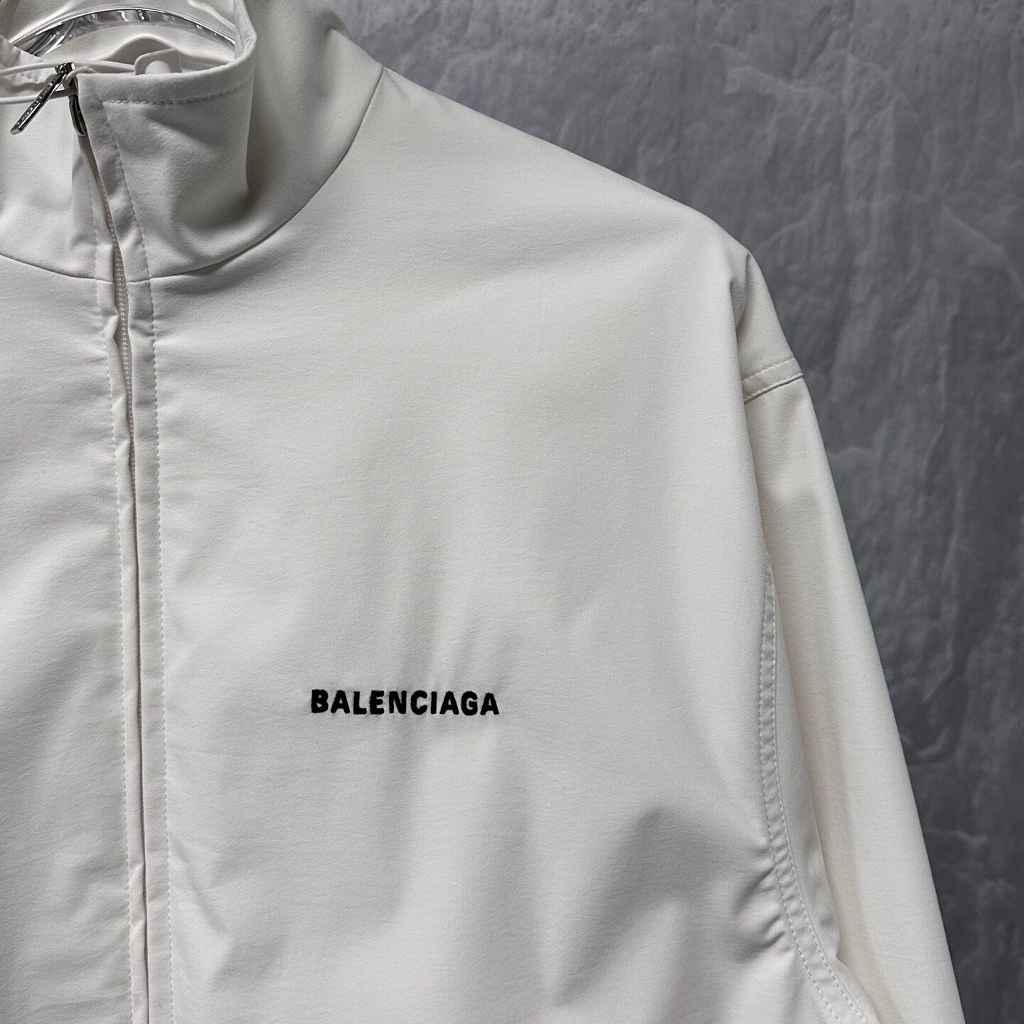 Balenciaga SS25 Embroidered Zip Jacket — detail