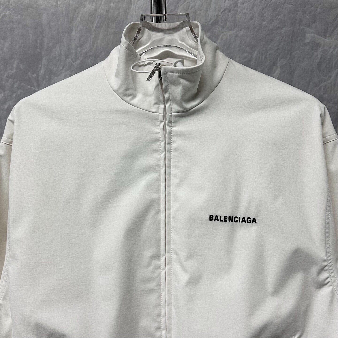 Balenciaga SS25 Embroidered Zip Jacket — front