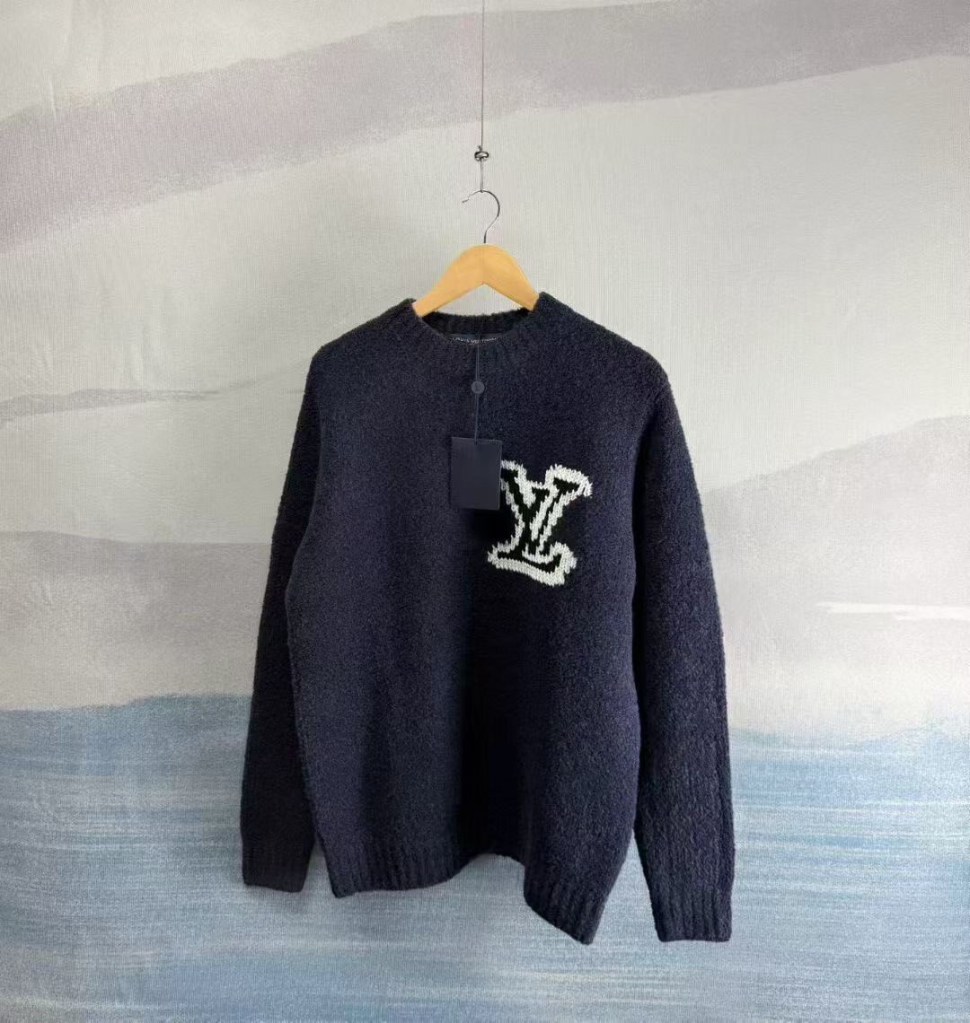 Louis Vuitton Dark Blue Teddy Wool Sweater