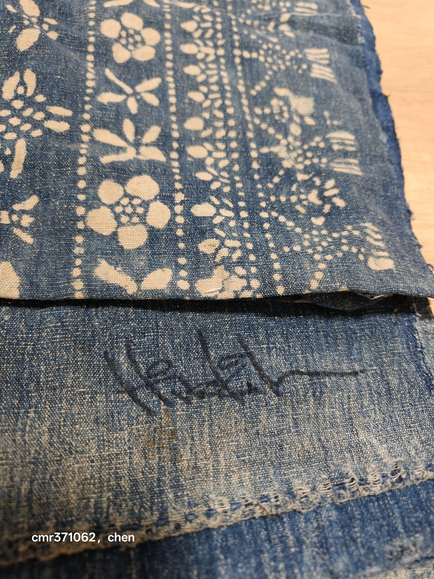 Visvim Indigo Kofu Textile Floral Prints — front