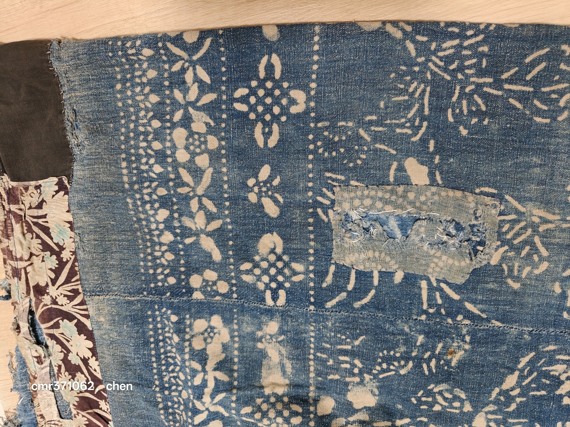 Visvim Indigo Kofu Textile Floral Prints — back