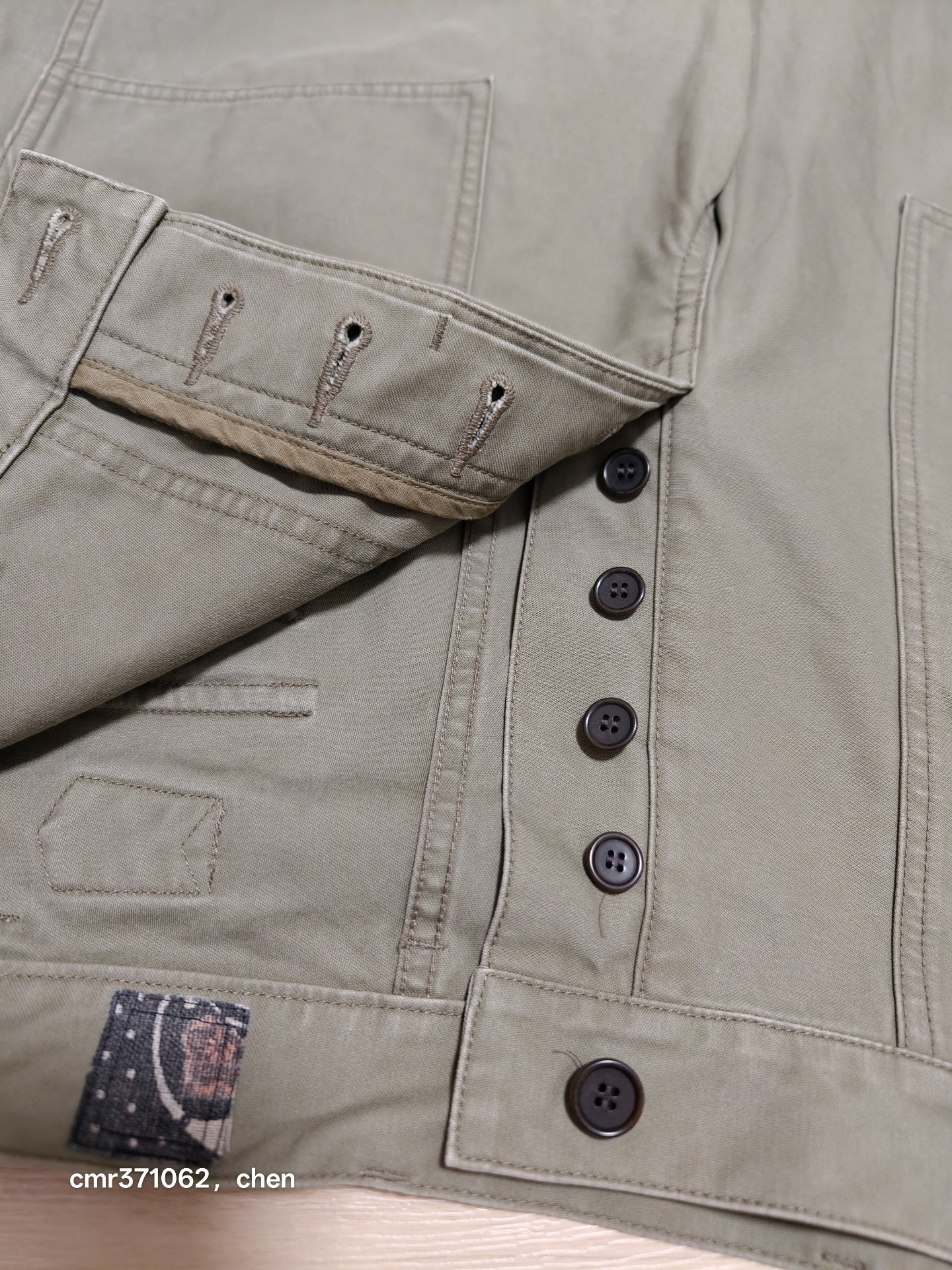 Visvim 22 ICT Alda Pants Olive Green — label