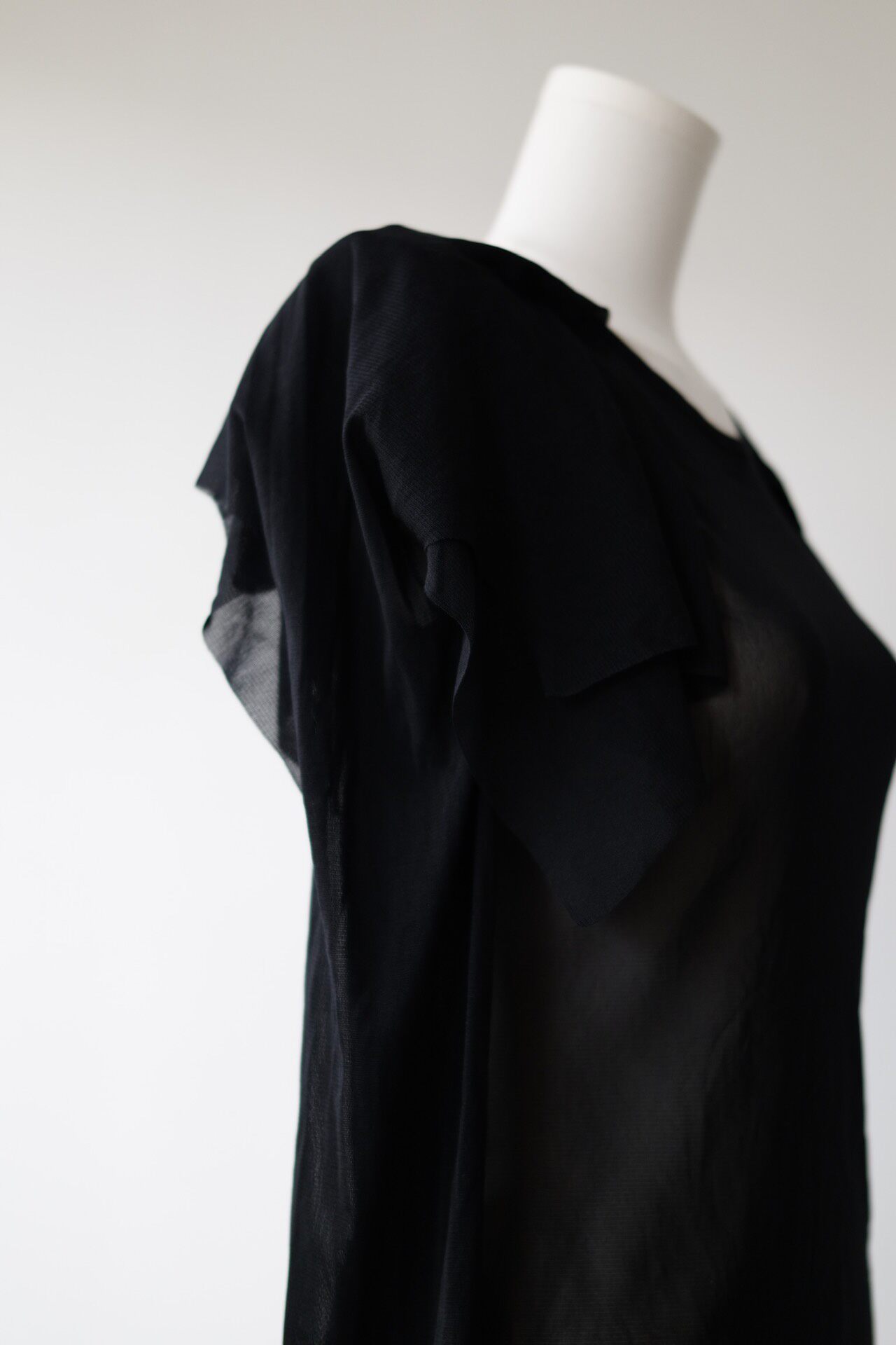 Yohji Yamamoto Sheer Mesh Top — back