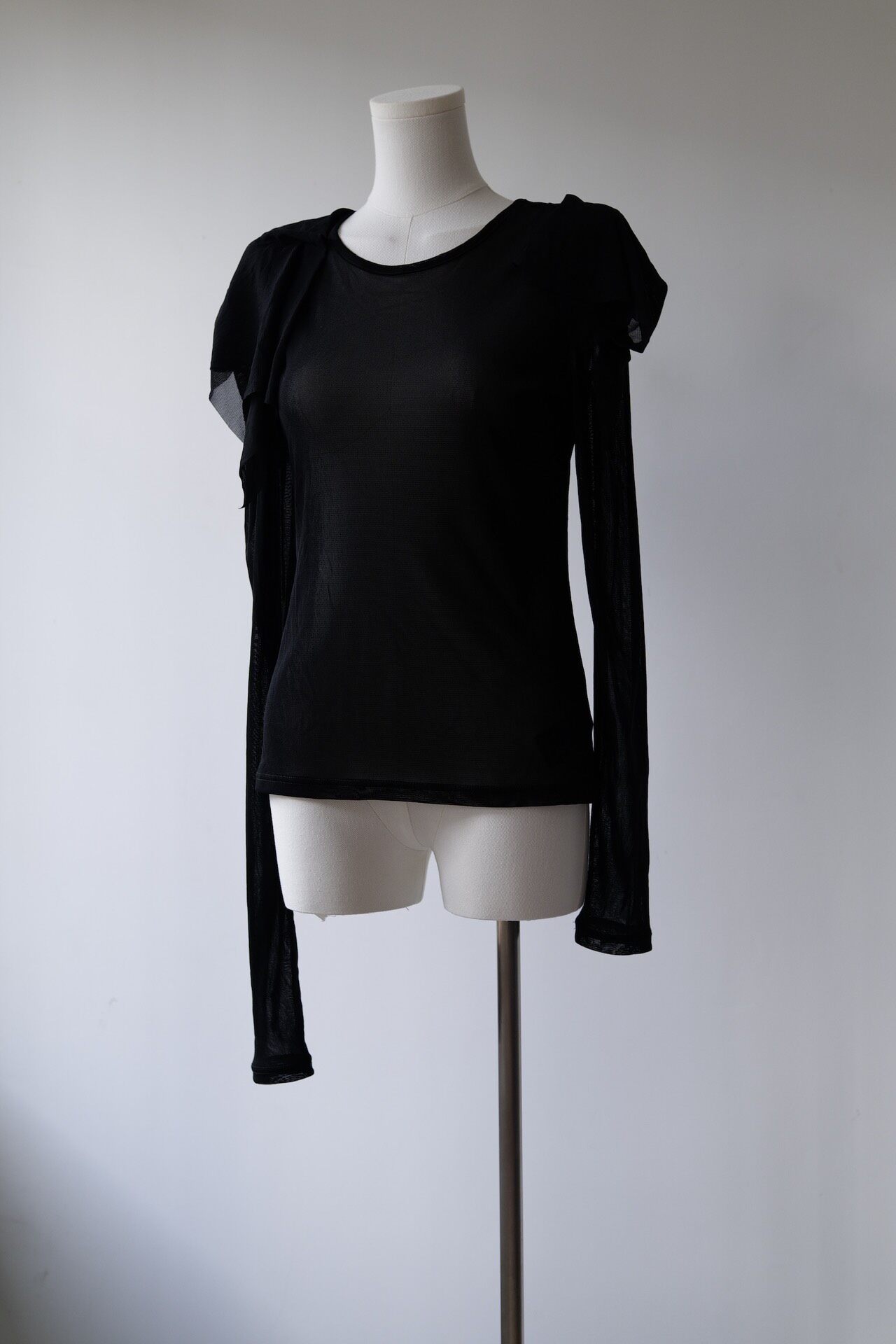 Yohji Yamamoto Sheer Mesh Top — front