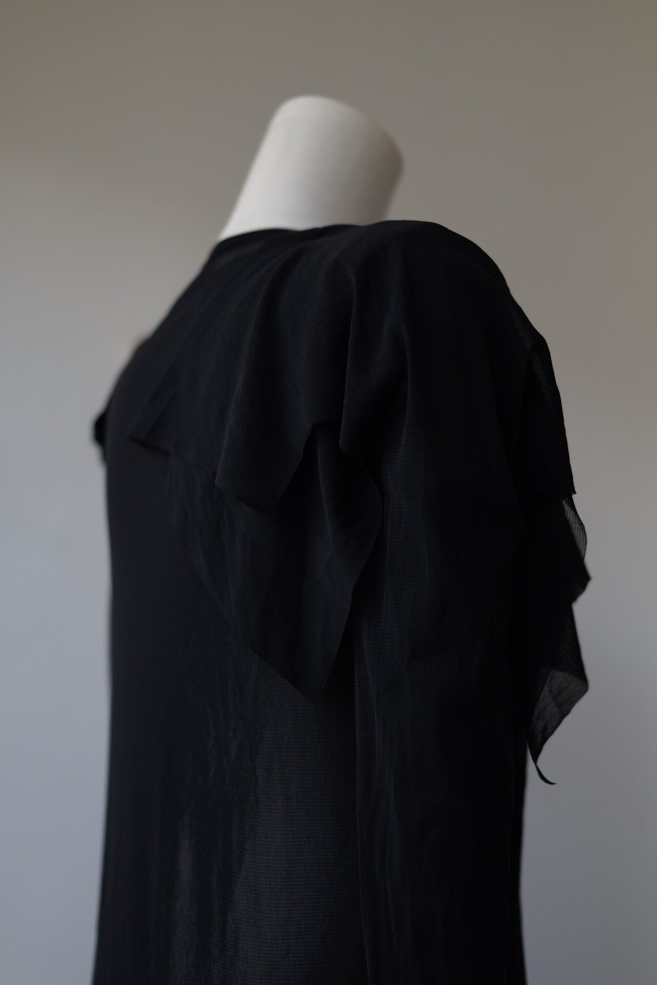 Yohji Yamamoto Sheer Mesh Top — label