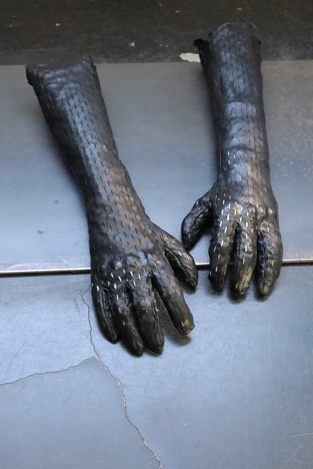 CCP Carol Christian Poell Long Leather Gloves