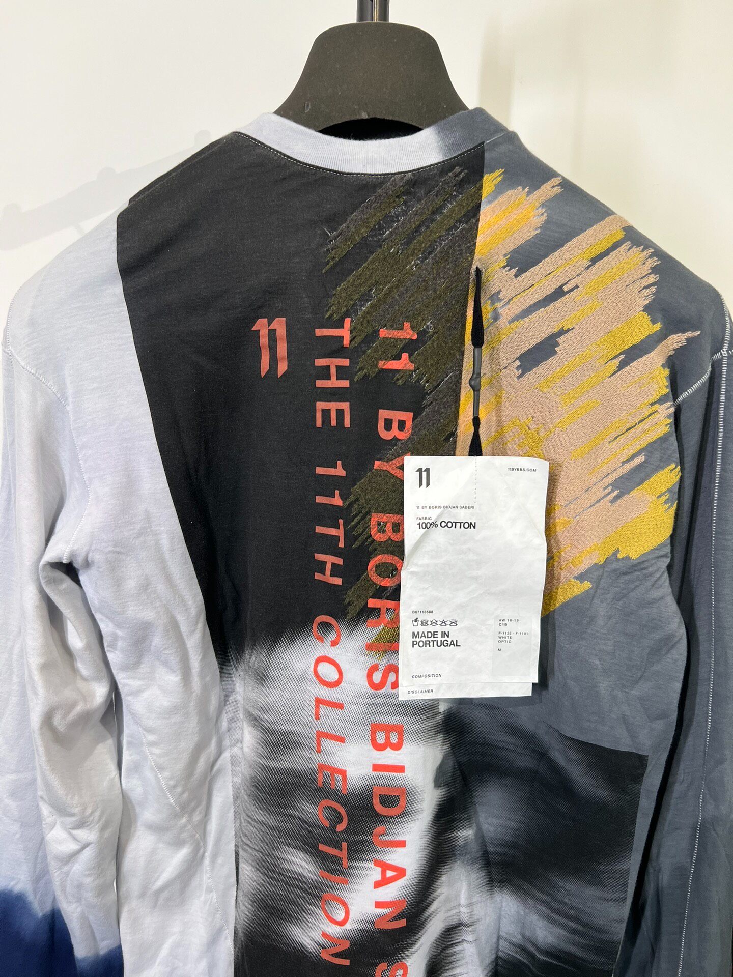 11 by Boris Bidjan Saberi Crewneck — detail