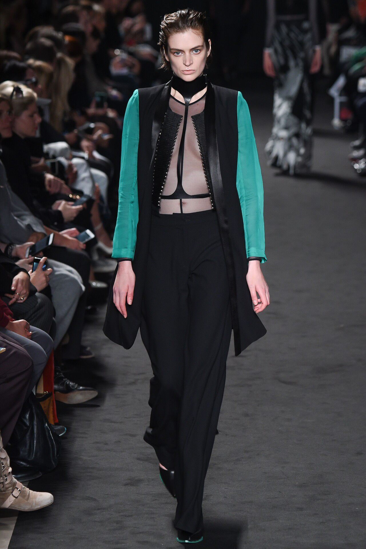 Ann Demeulemeester SS2016 Teal Coat — label
