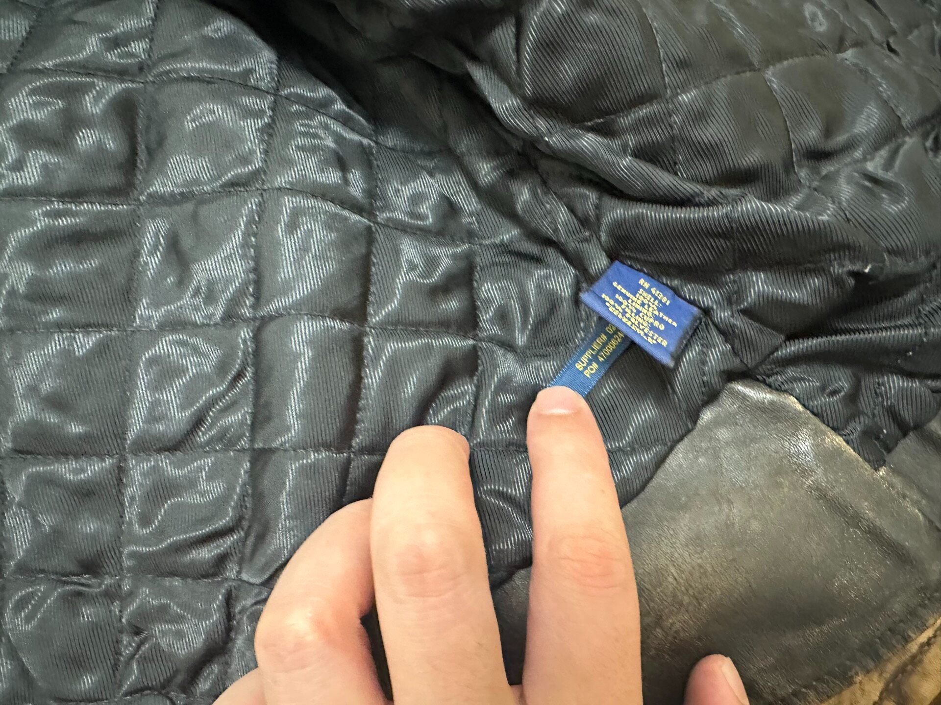 Polo Ralph Lauren Leather Moto Jacket — back