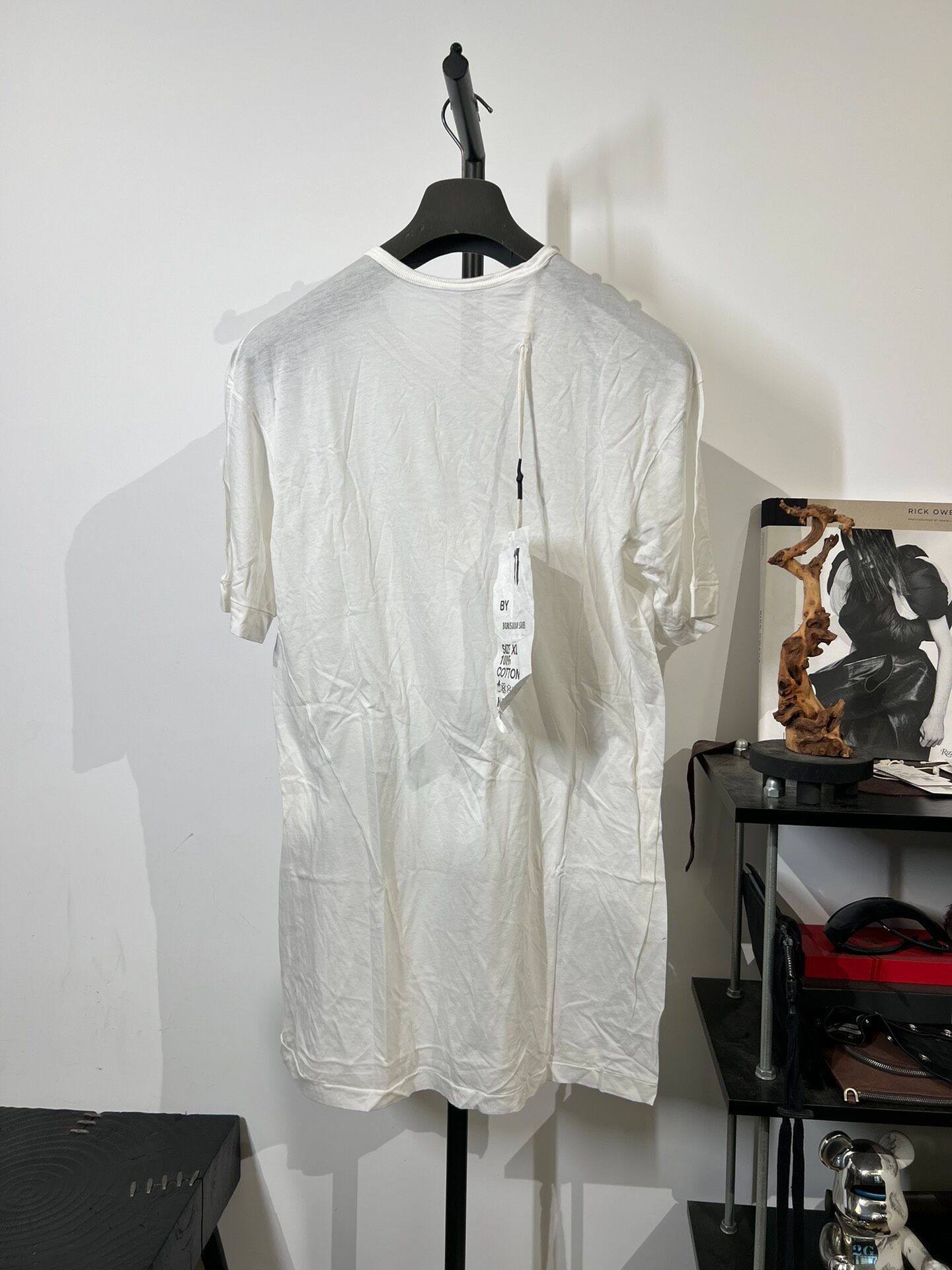 Boris Bidjan Saberi Basic White T-Shirt — front