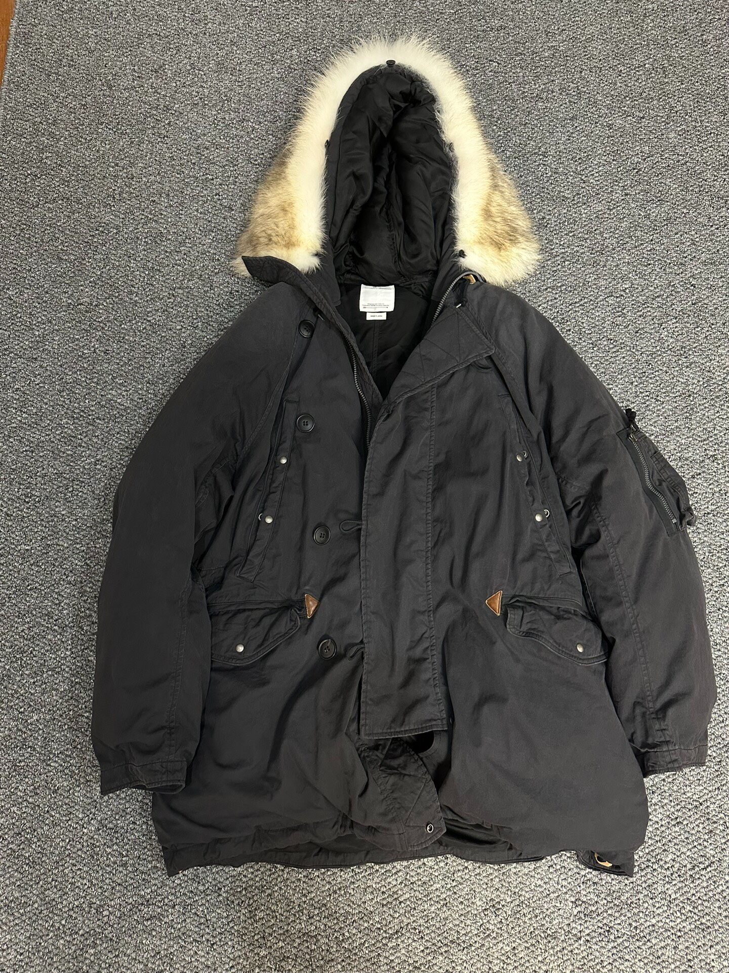 Visvim Valdez Fur Trim Puffy Down Coat