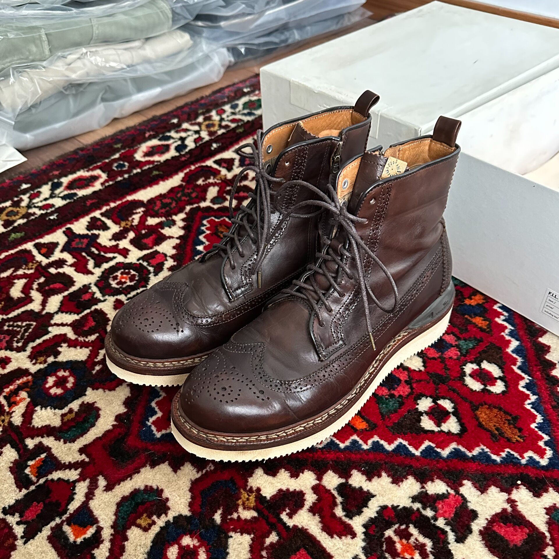 Visvim 12AW Patrician Brogue Boots — front