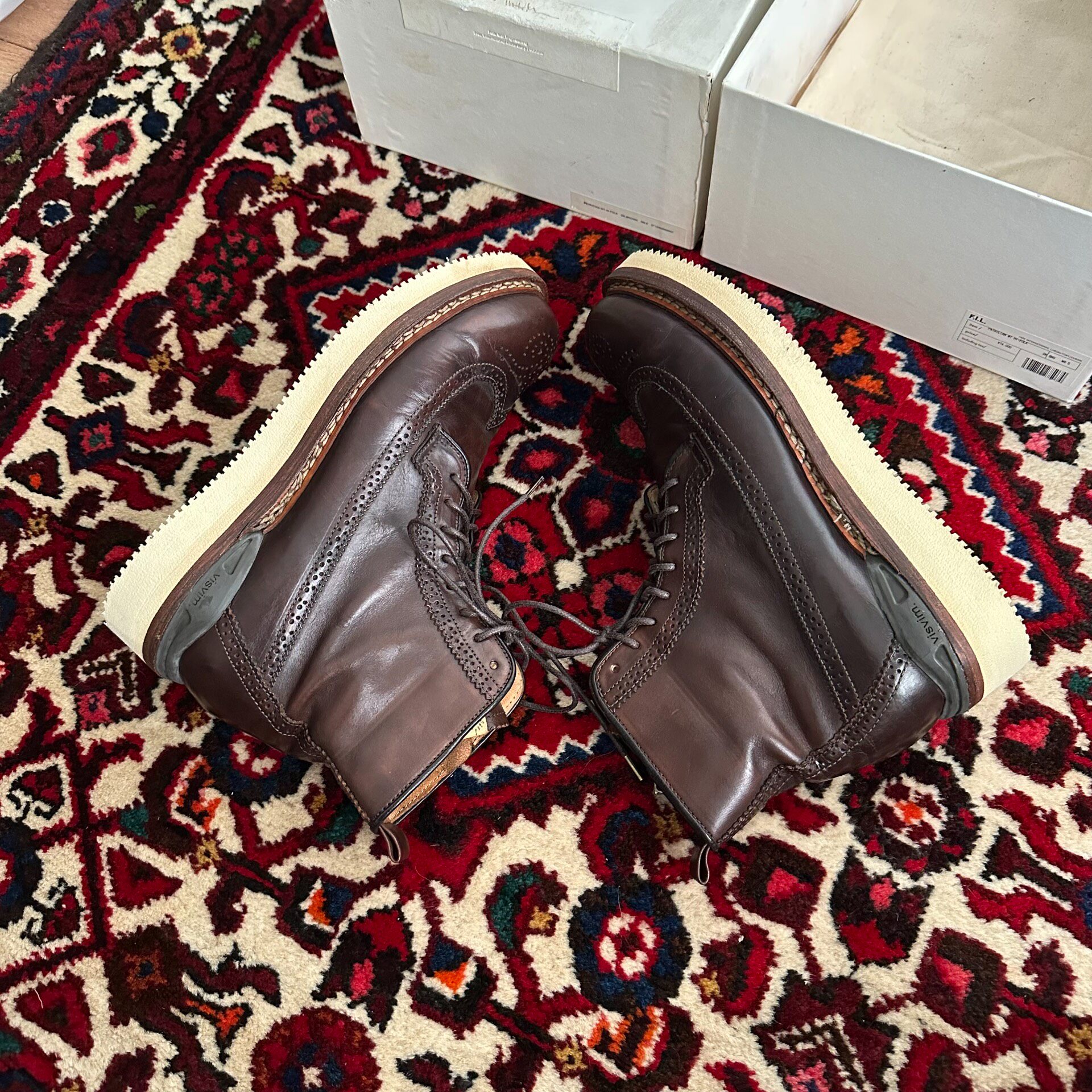 Visvim 12AW Patrician Brogue Boots — back