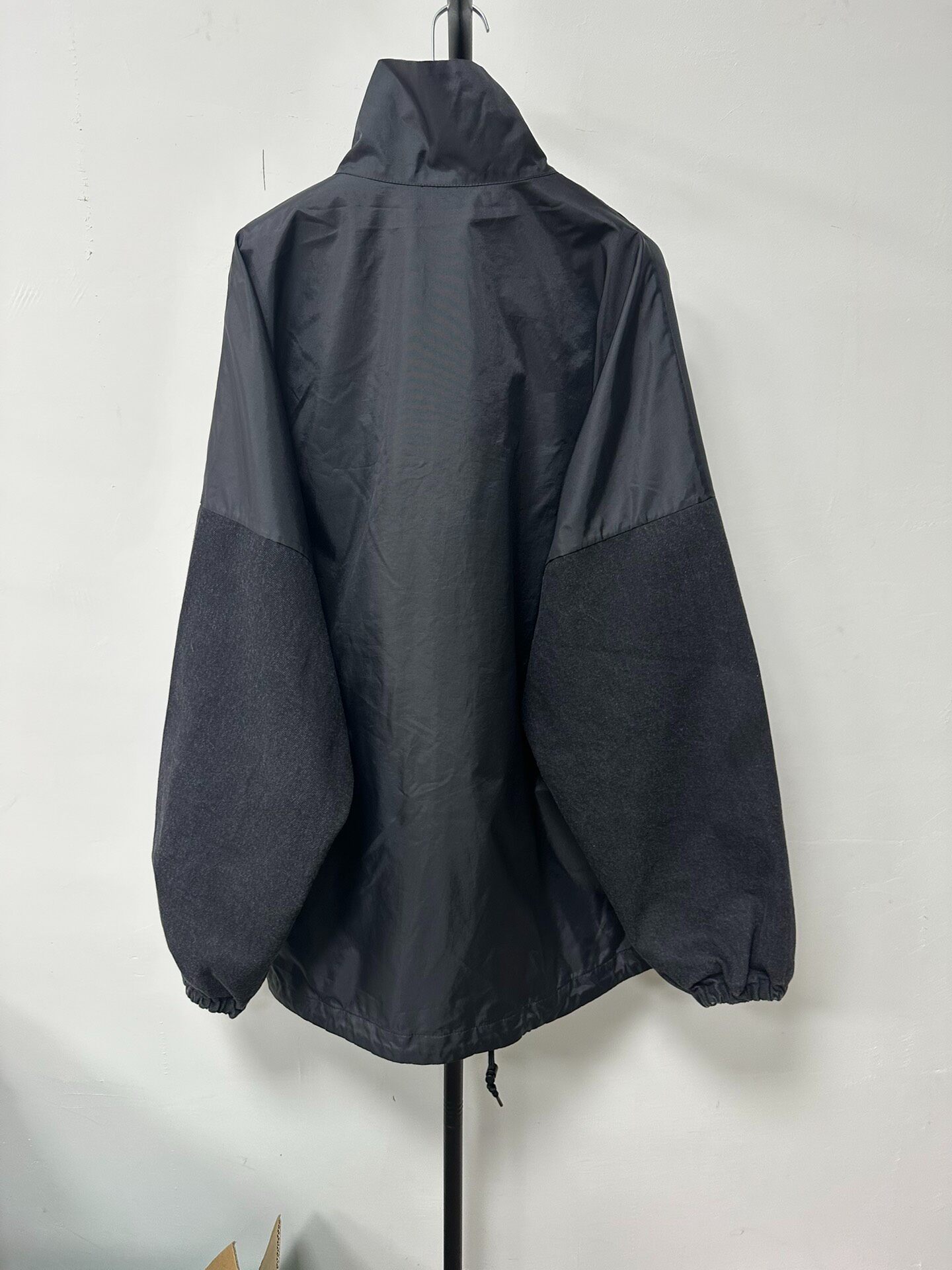 Balenciaga Women's Large Logo Black Jacket — front