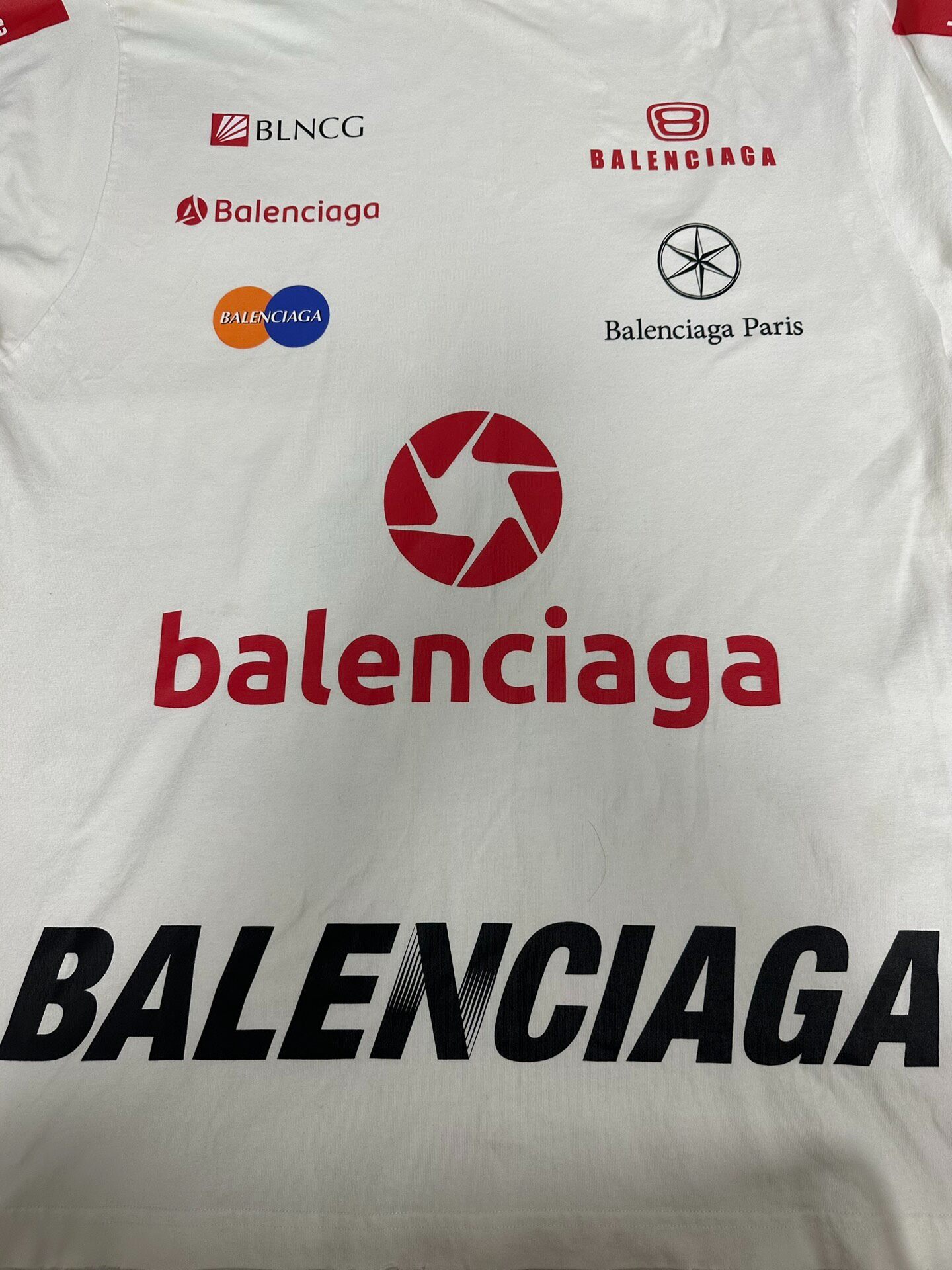 Balenciaga TOP LEAGUE Logo T-Shirt — detail