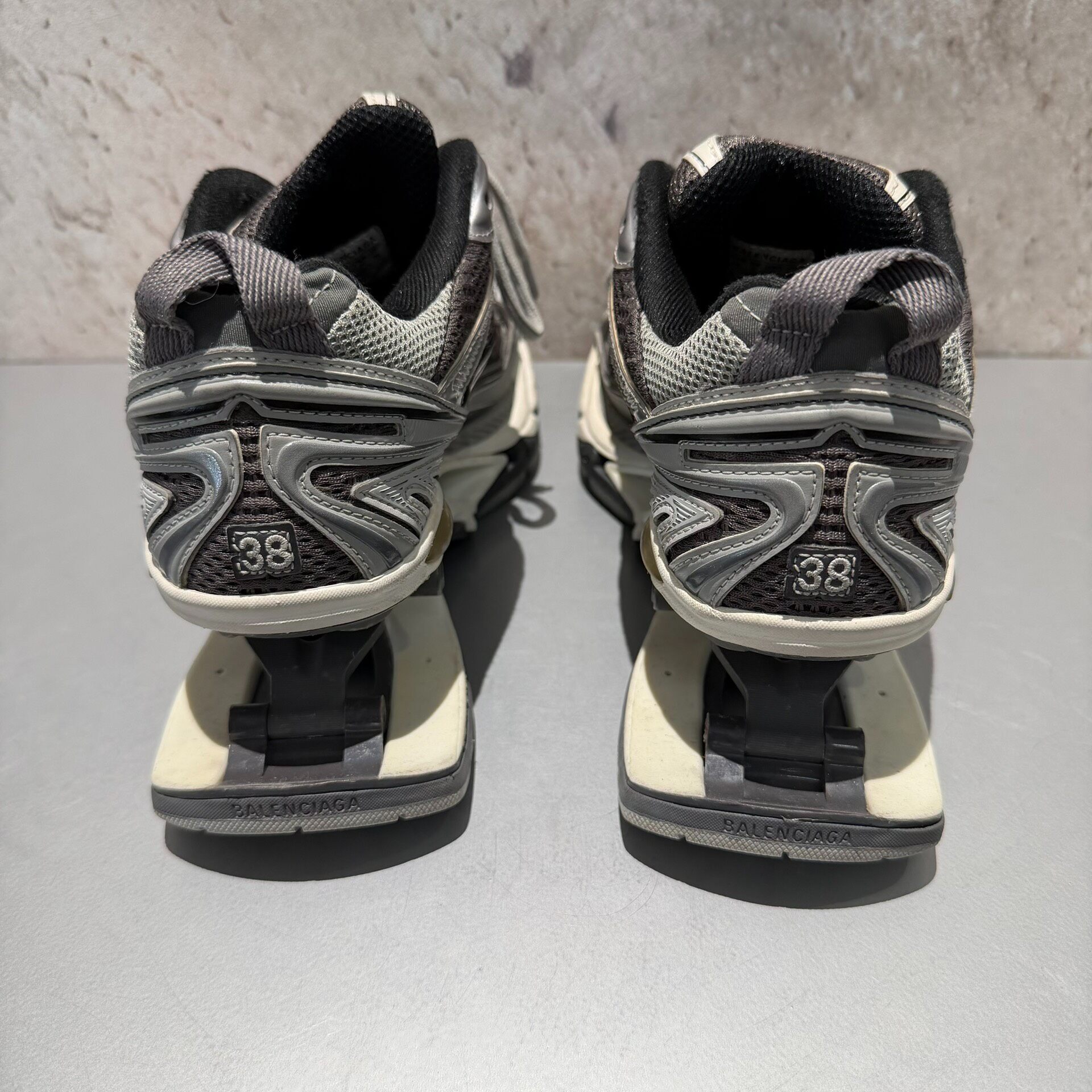 Balenciaga Grey Sneakers Size 38 — label