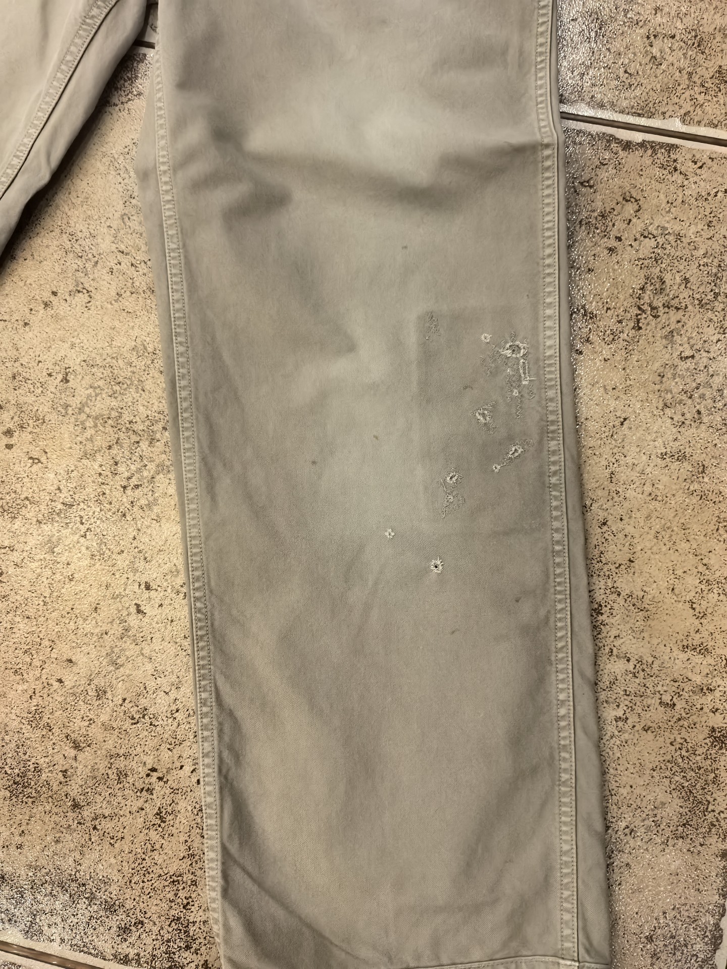 Visvim Wide Chino Crash Pants — front
