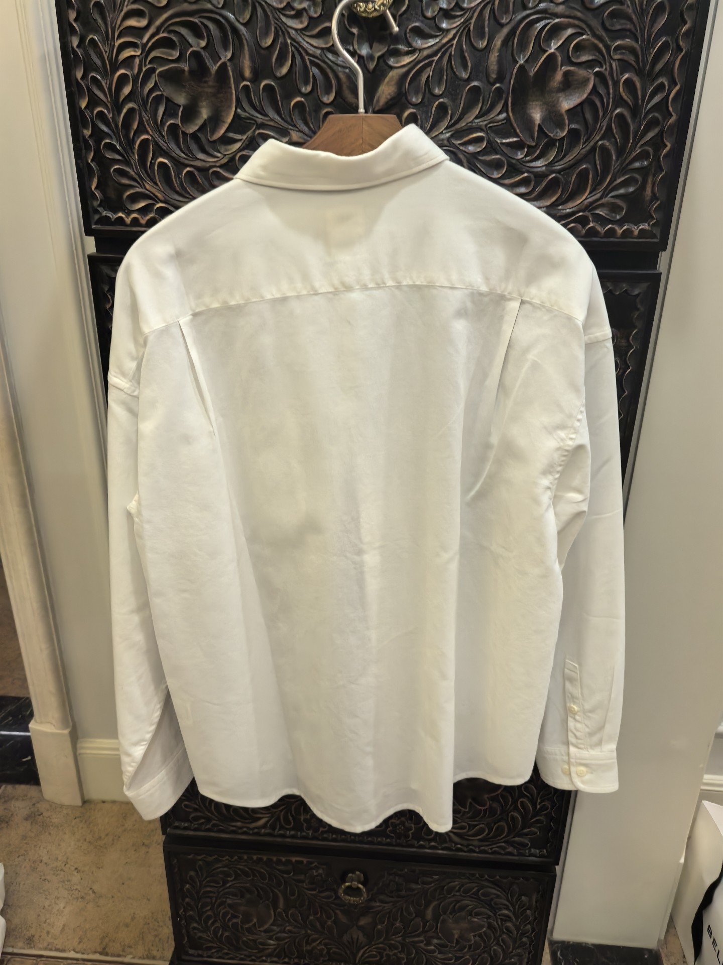 Visvim F.L.L. Cubism White Long-Sleeve Shirt — front