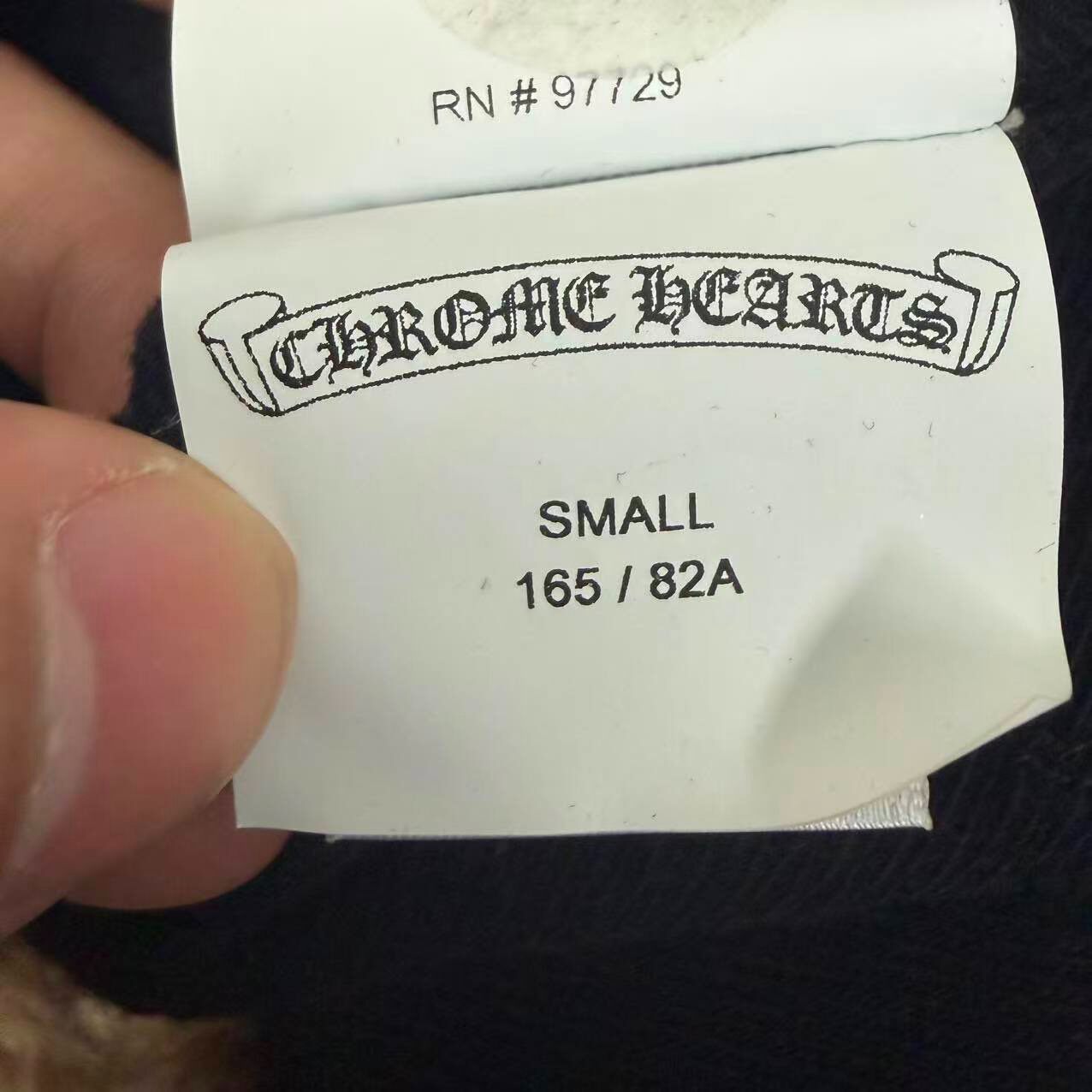 Chrome Hearts Black Cross Patch Sweatshirt — label