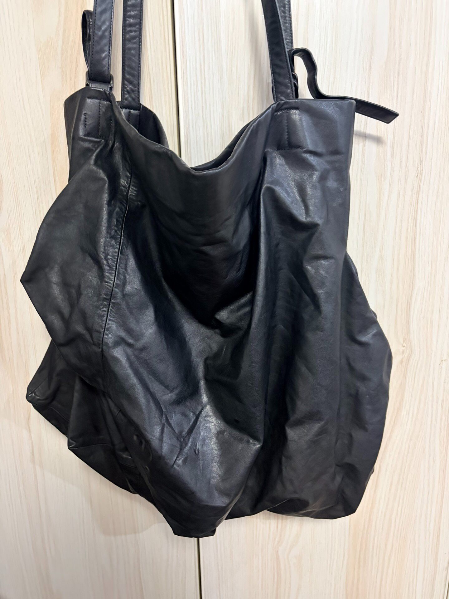Yohji Yamamoto 24AW Leather Tote — back