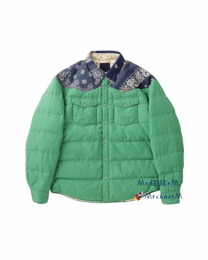 Visvim ICT Kerchief Down Jacket — detail