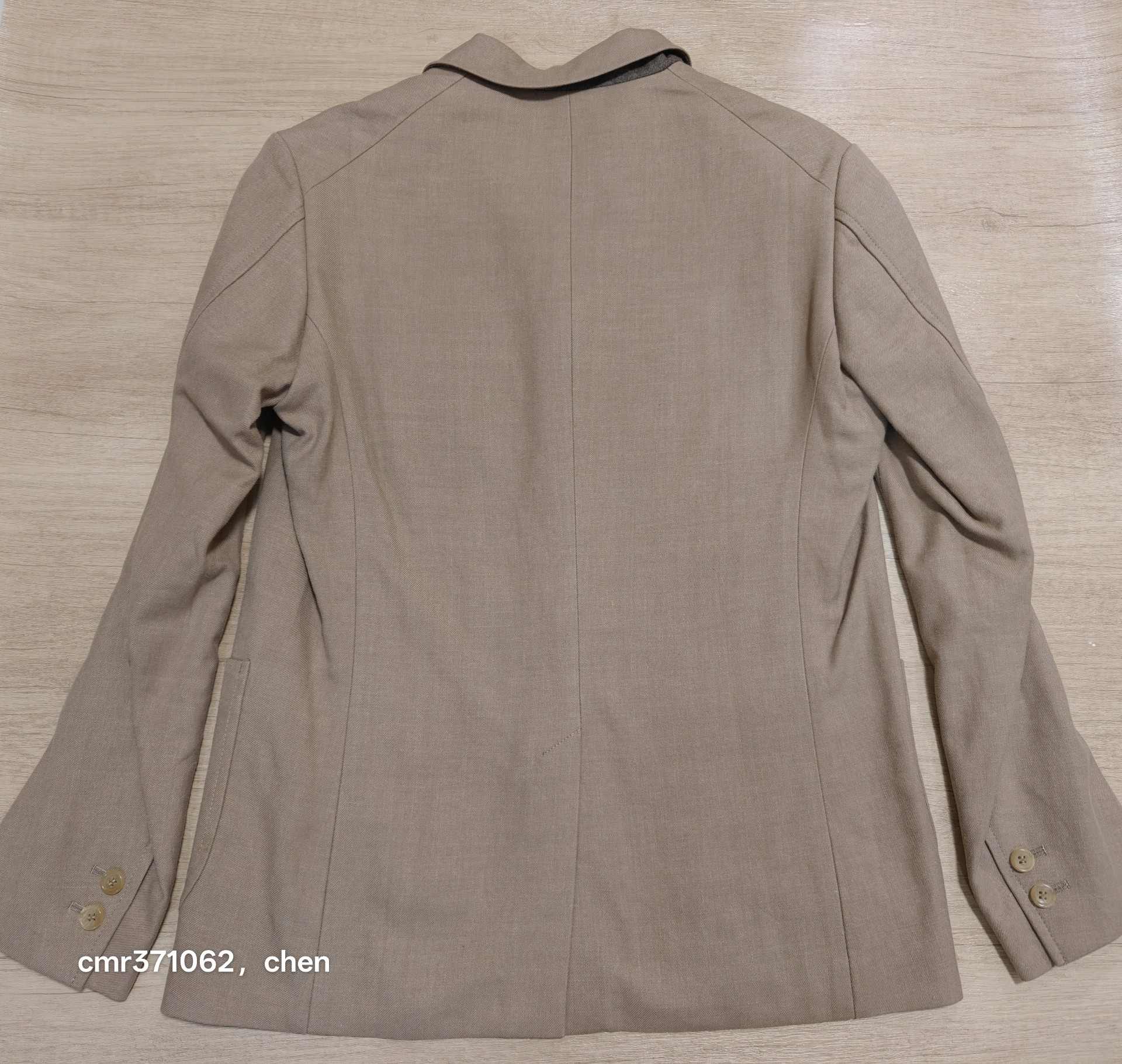 Visvim Folklore Beige Blazer — label