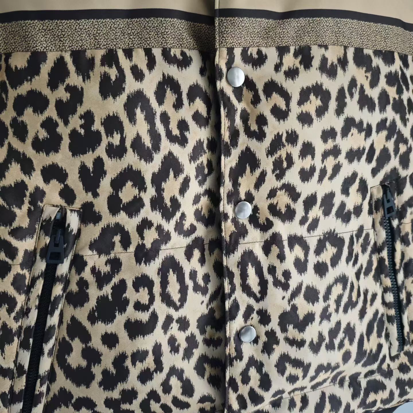 Dior Leopard Print Down Vest — label
