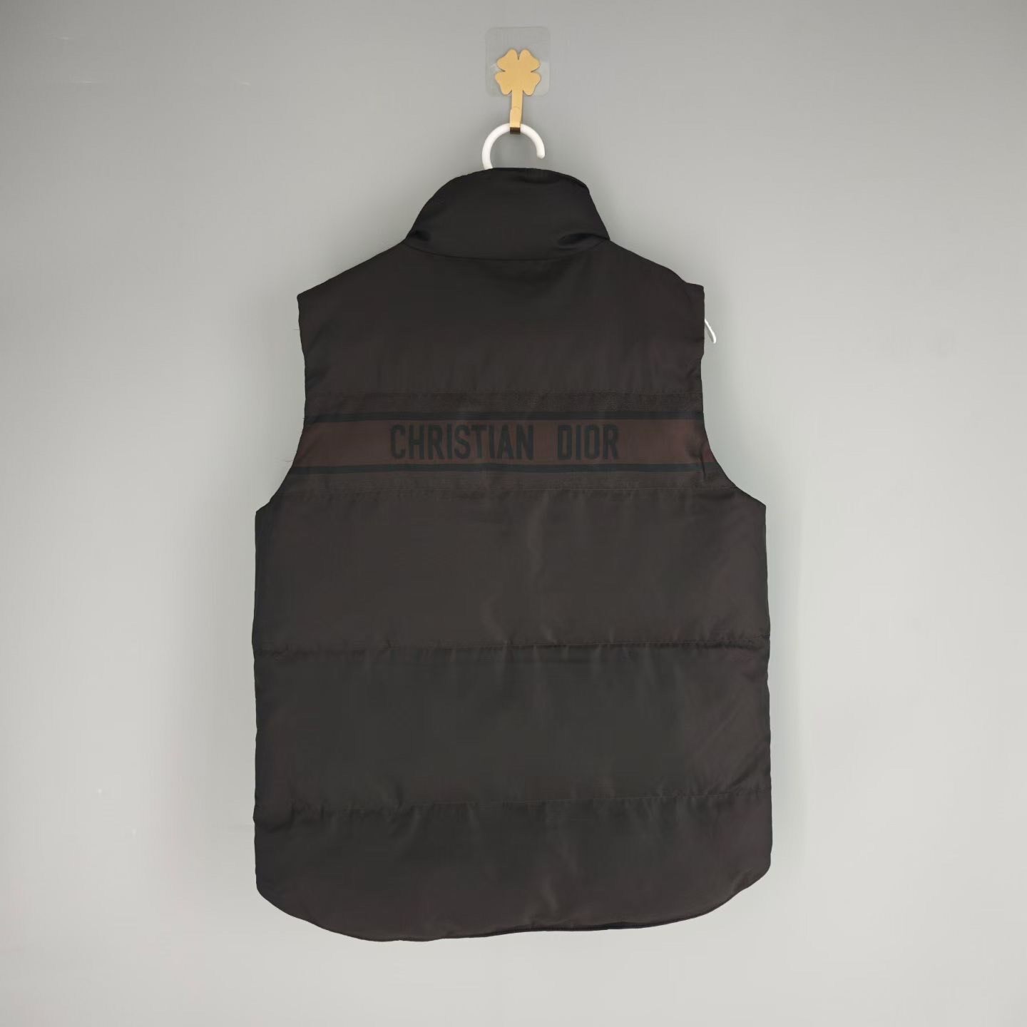 Dior Leopard Print Down Vest — back