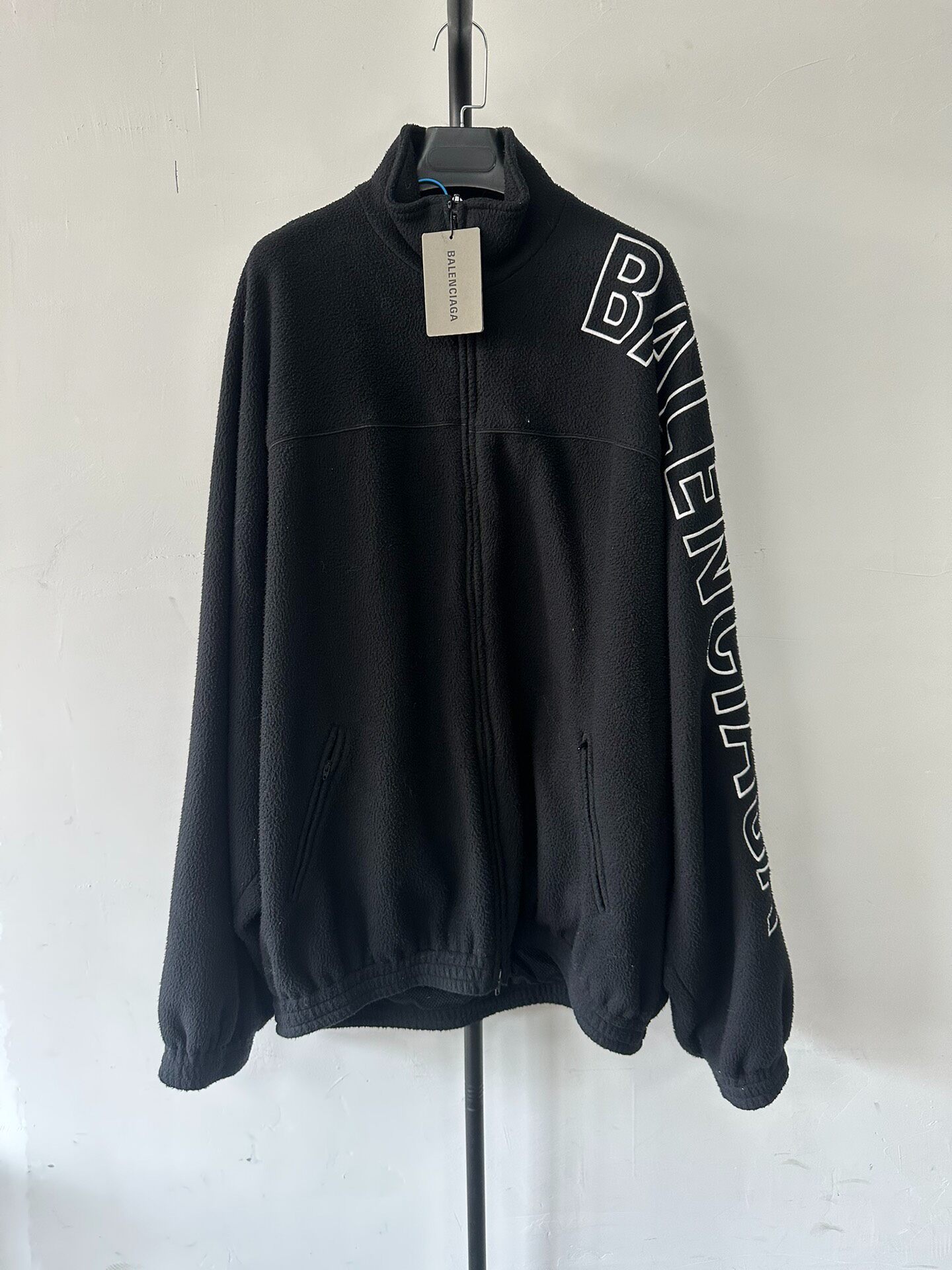 Balenciaga Black Stand-Collar Jacket