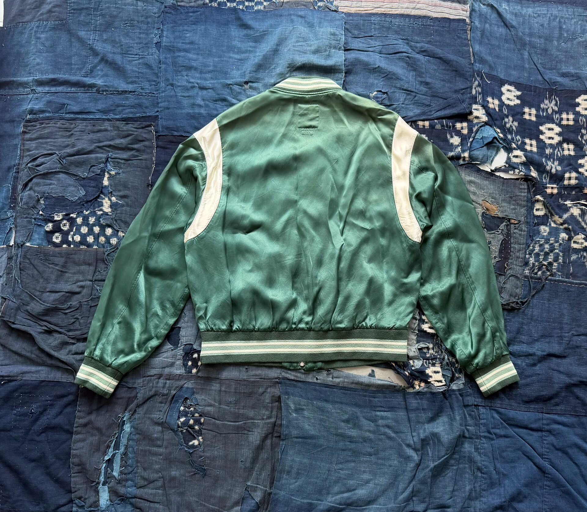 VISVIM 23SS Douglas Stadium Satin Jacket — detail