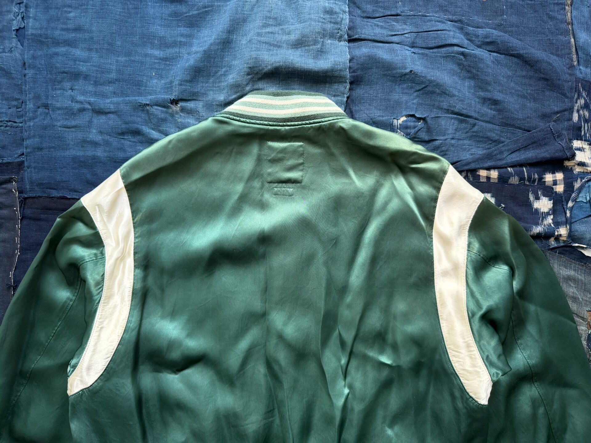 VISVIM 23SS Douglas Stadium Satin Jacket — label