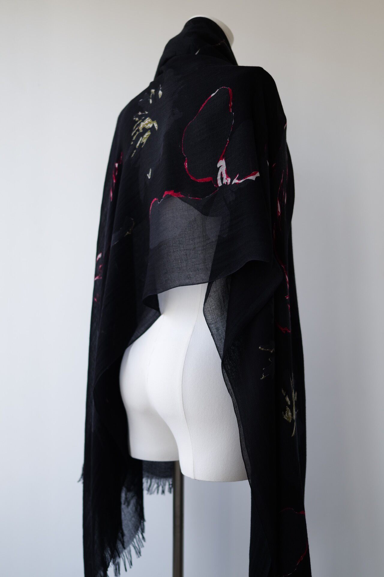 Yohji Yamamoto Y's Large Scarf — label