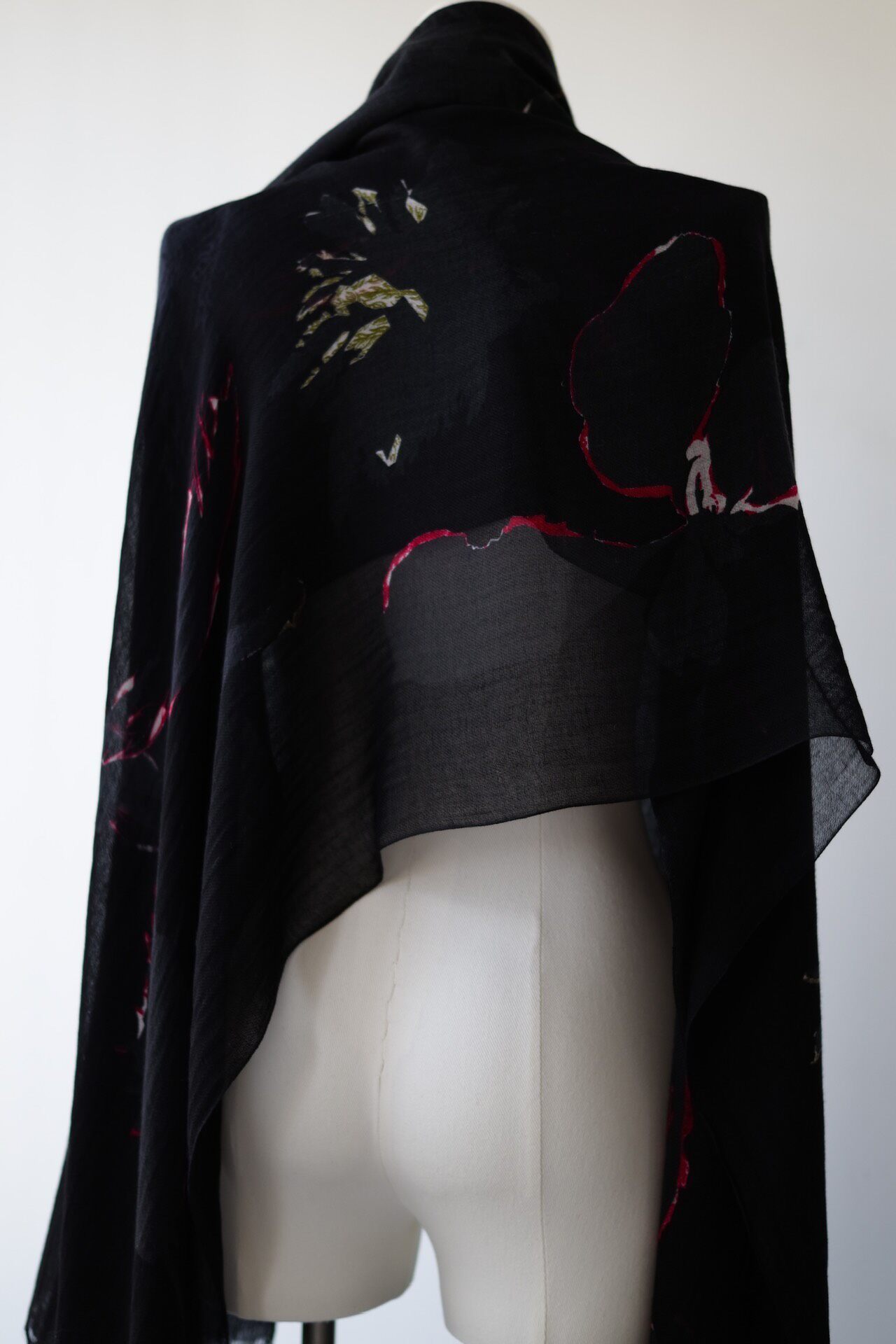 Yohji Yamamoto Y's Large Scarf — back