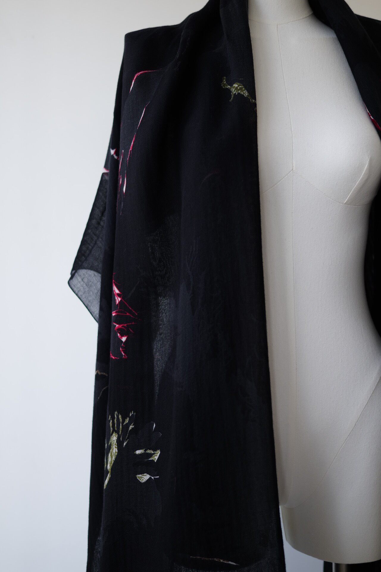 Yohji Yamamoto Y's Large Scarf — detail
