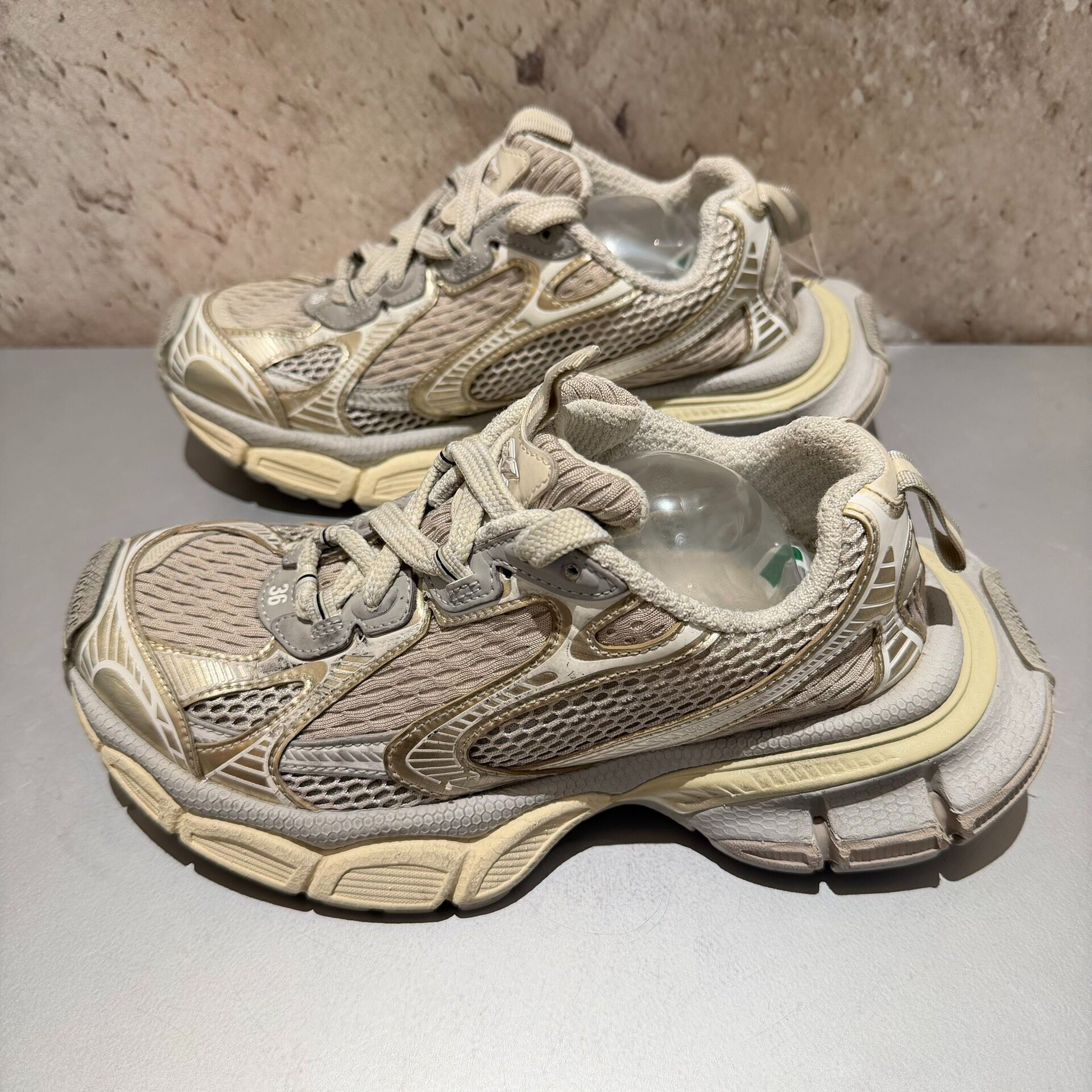 Balenciaga 3XL Light Beige Sneakers — detail