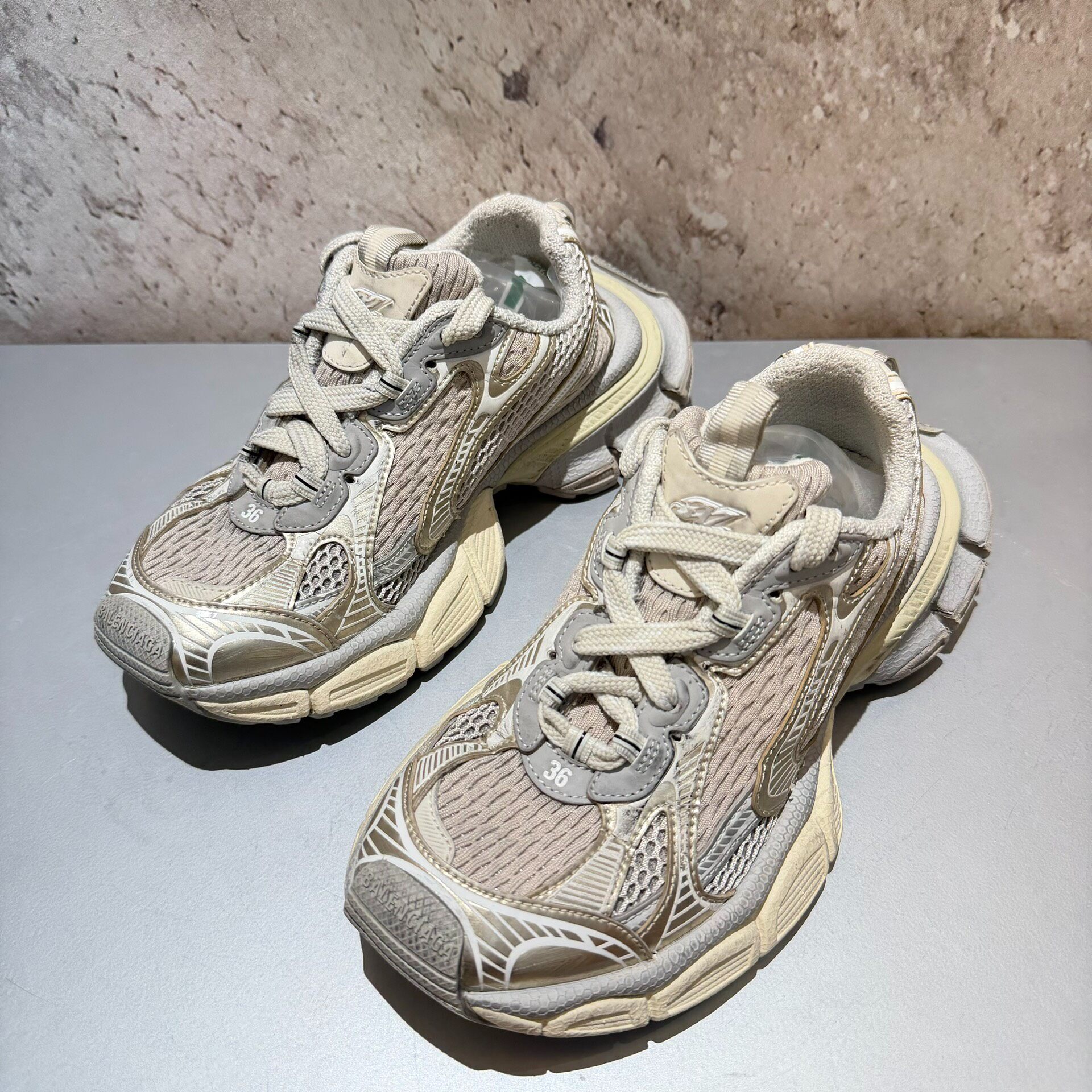 Balenciaga 3XL Light Beige Sneakers