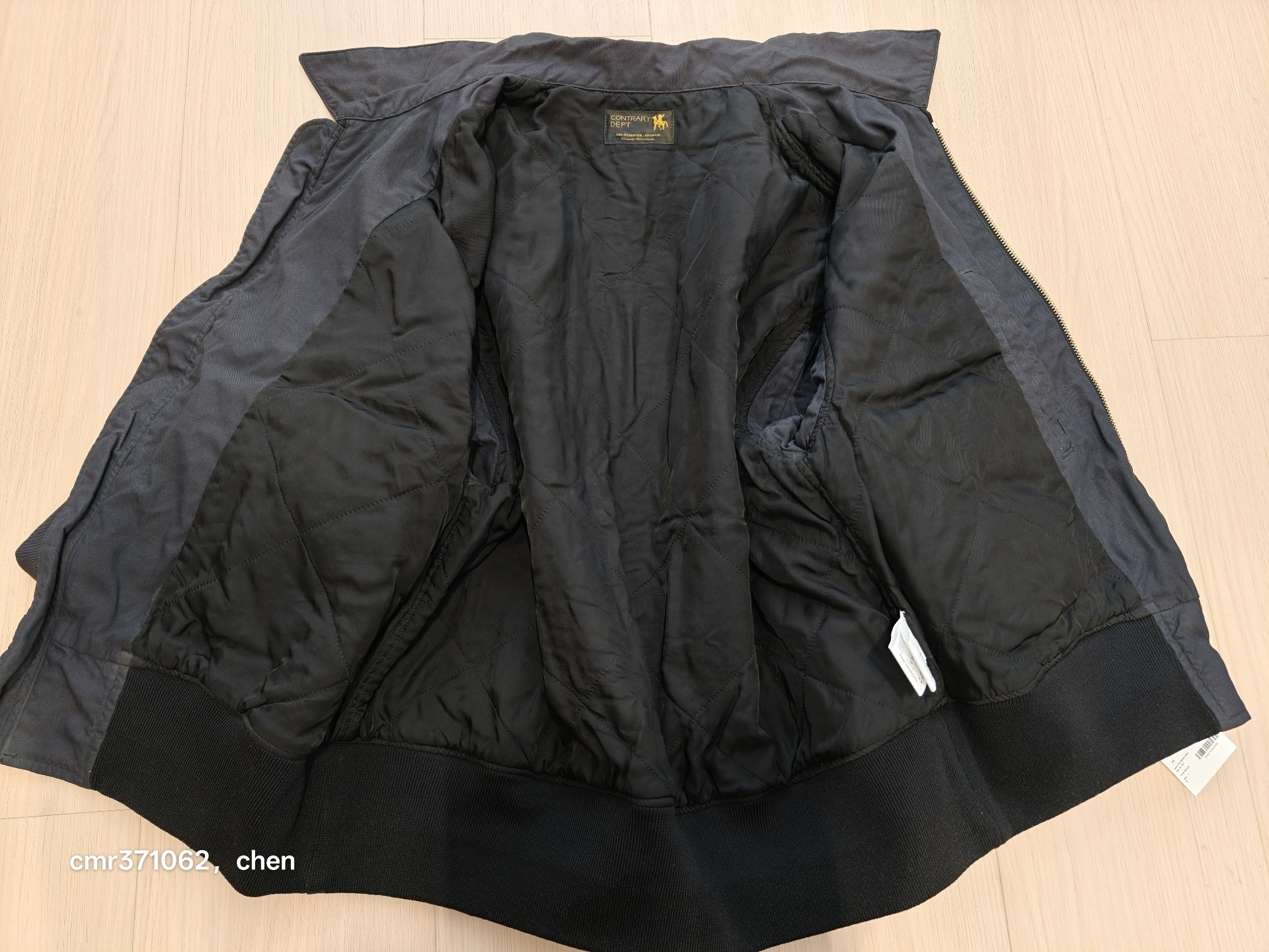 Visvim 23 Hilts C/D Black Military Jacket — label