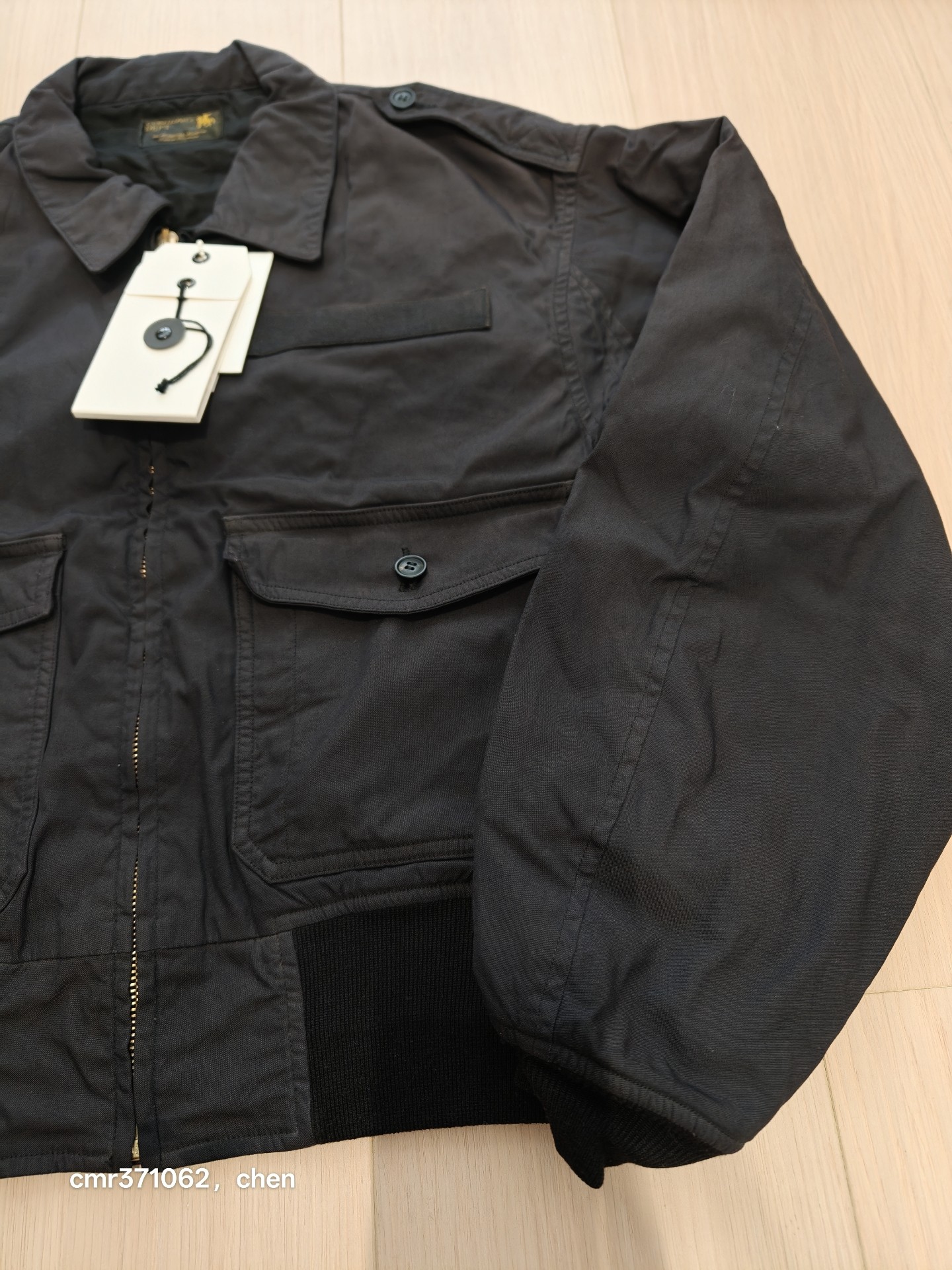Visvim 23 Hilts C/D Black Military Jacket — back