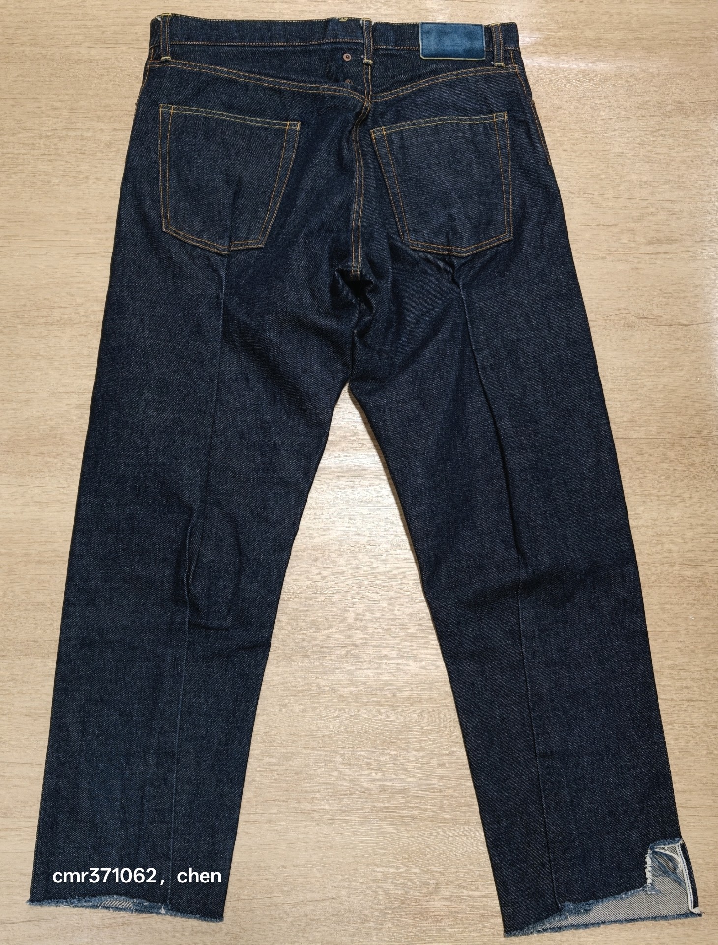 Visvim 21AW Spot Journeyman Raw Denim Pants — label