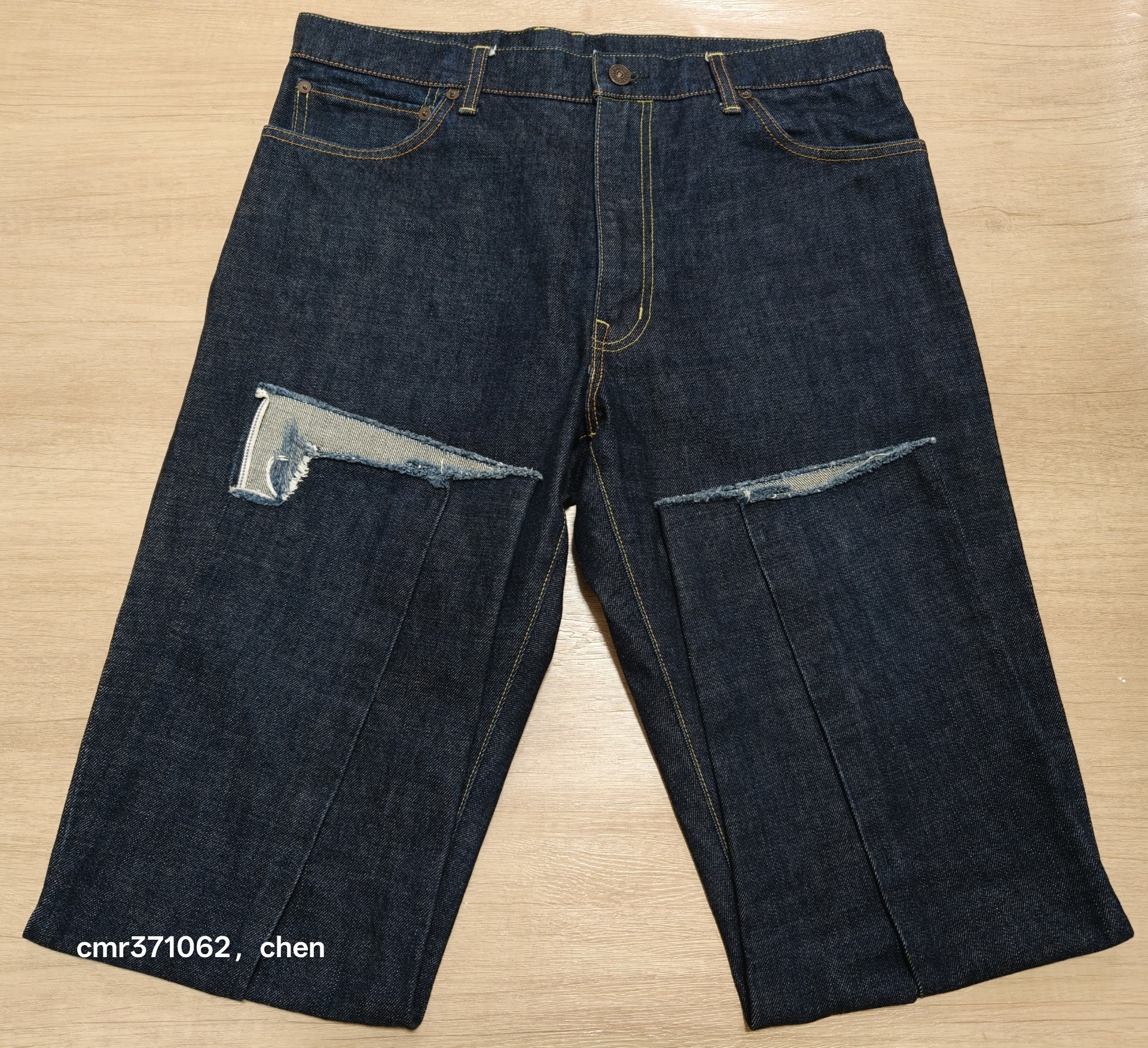 Visvim 21AW Spot Journeyman Raw Denim Pants — detail