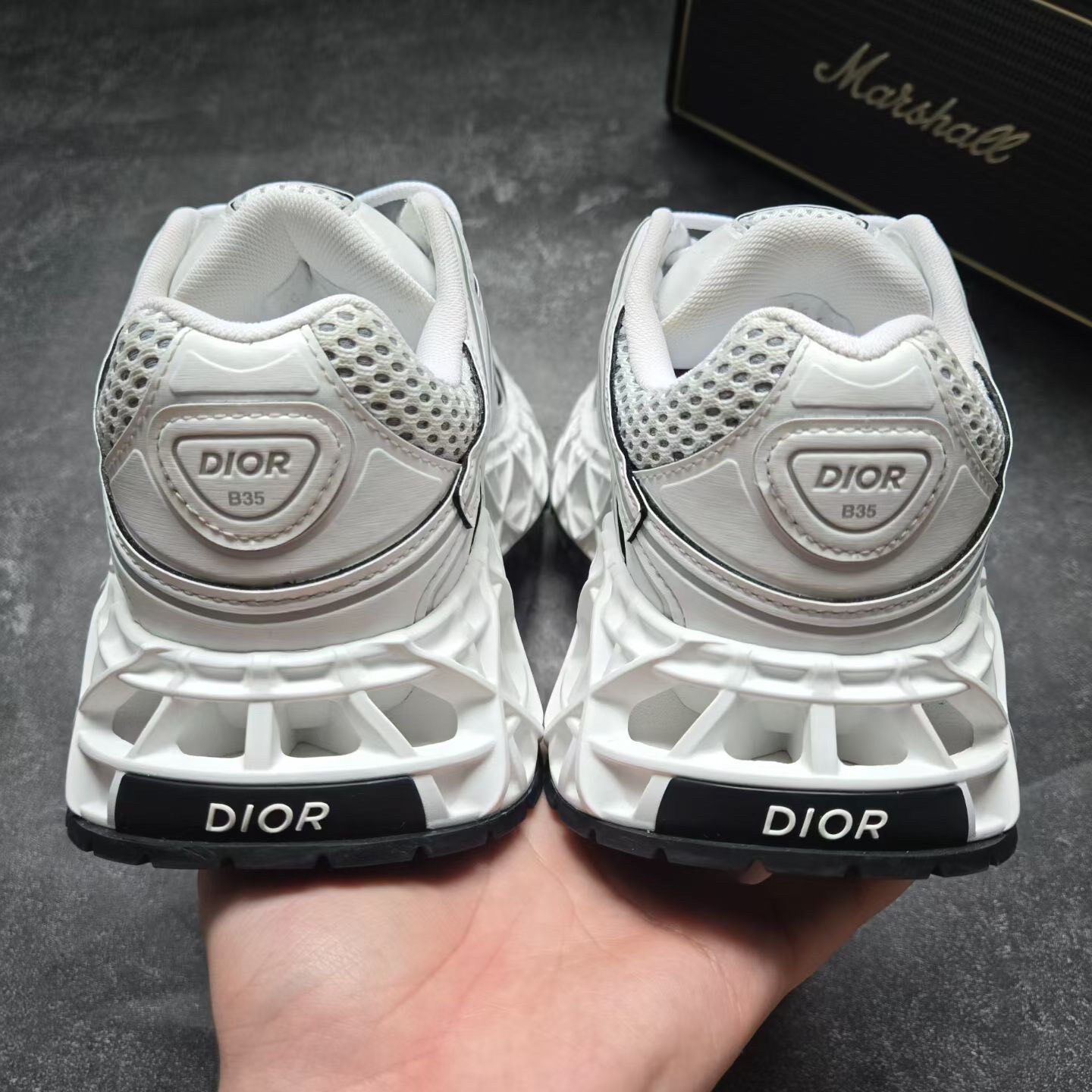 Dior B35 White Sneakers Size 42 — detail